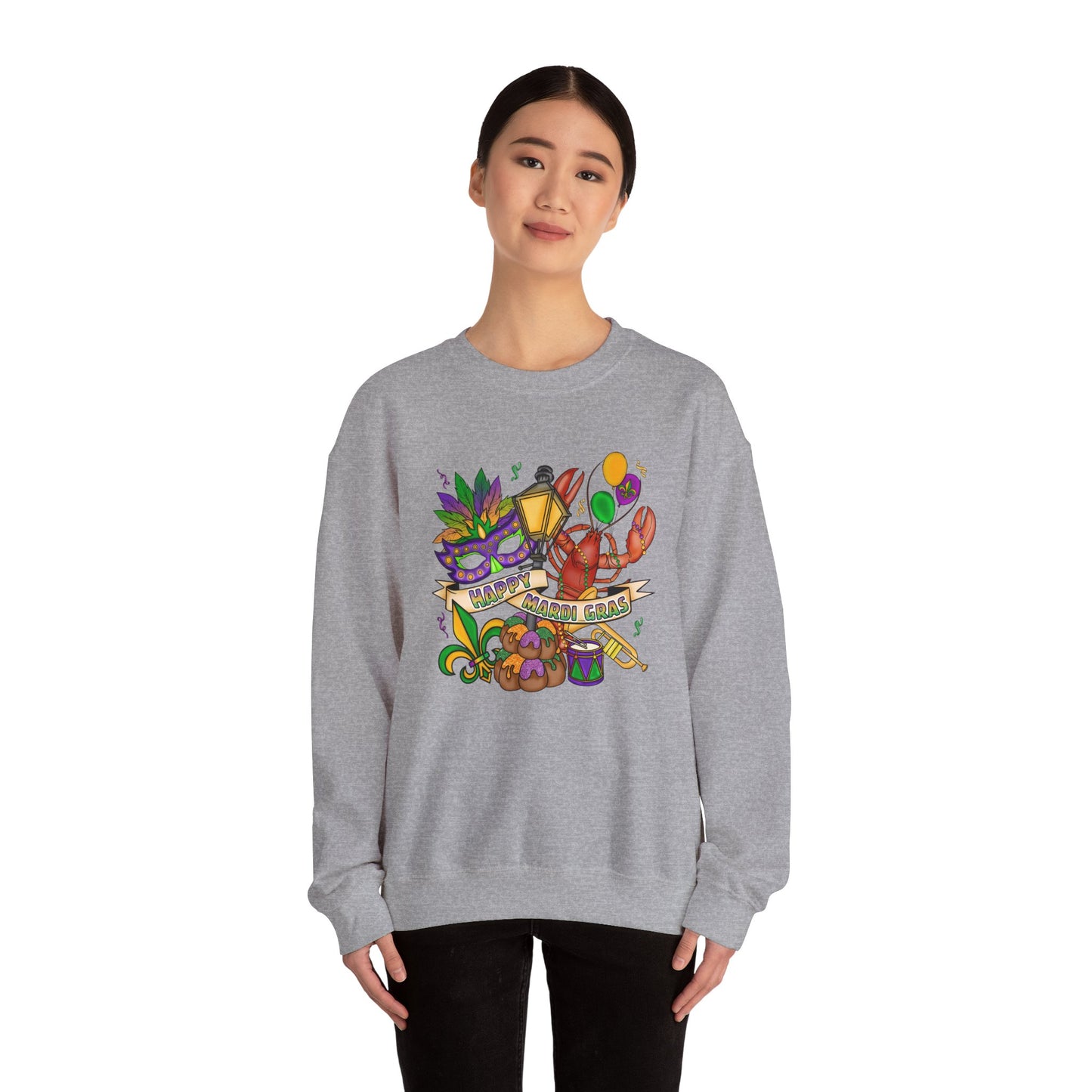 Mardi Gras Unisex Heavy Blend™ Crewneck Sweatshirt
