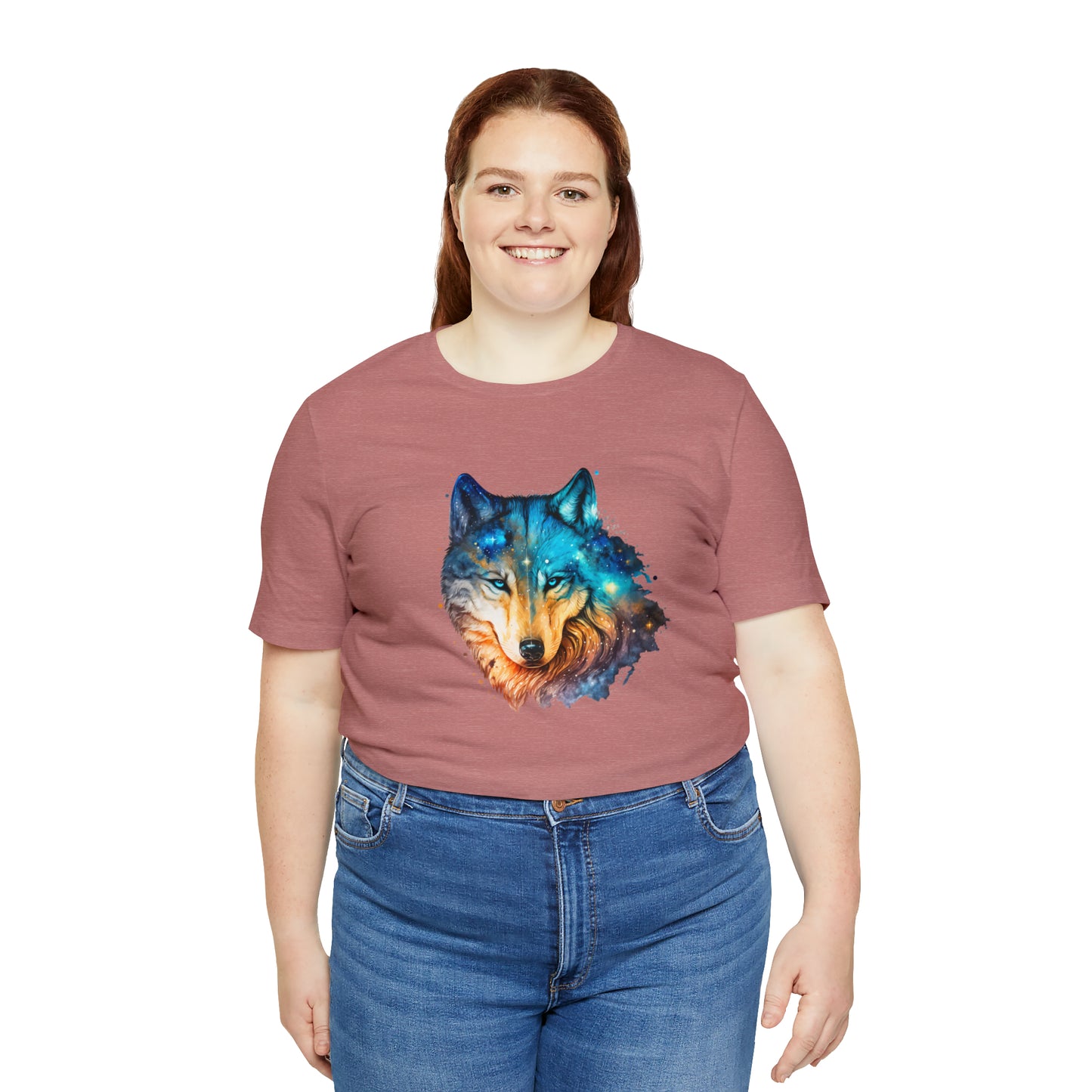 Unisex Jersey Short Sleeve Watercolor Wolf Tee