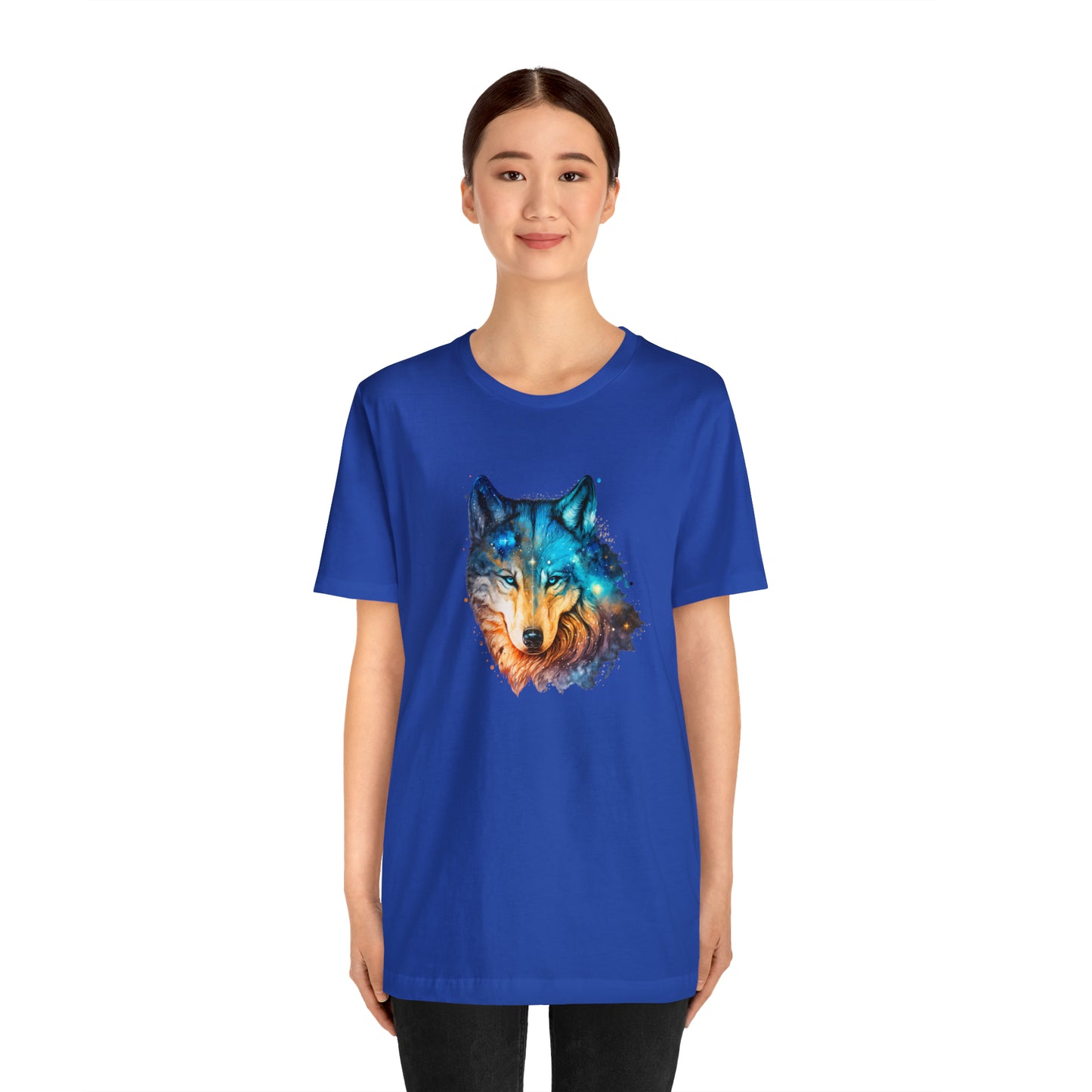 Unisex Jersey Short Sleeve Watercolor Wolf Tee