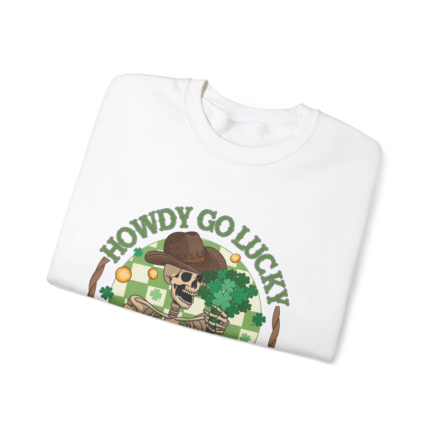 Howdy Go Lucky Unisex Heavy Blend™ Crewneck Sweatshirt