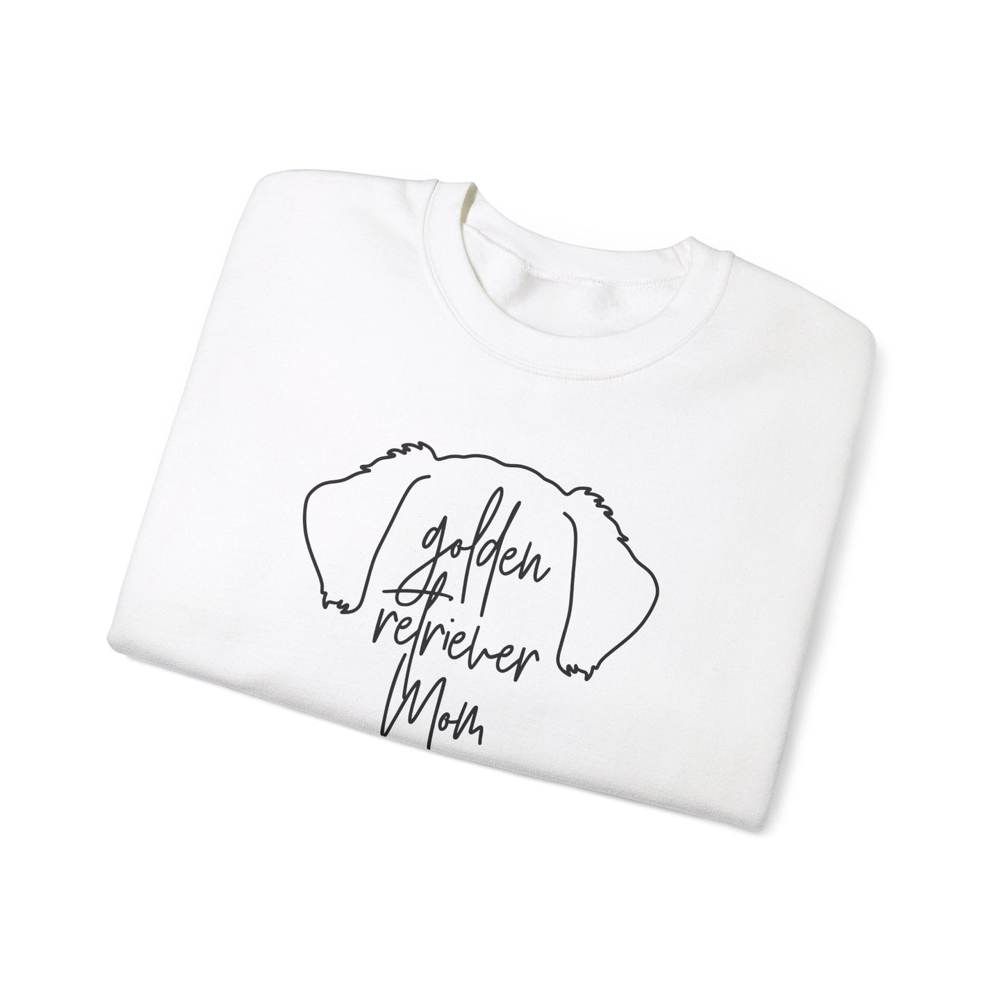 Golden Retriever Outline Unisex Heavy Blend™ Crewneck Sweatshirt