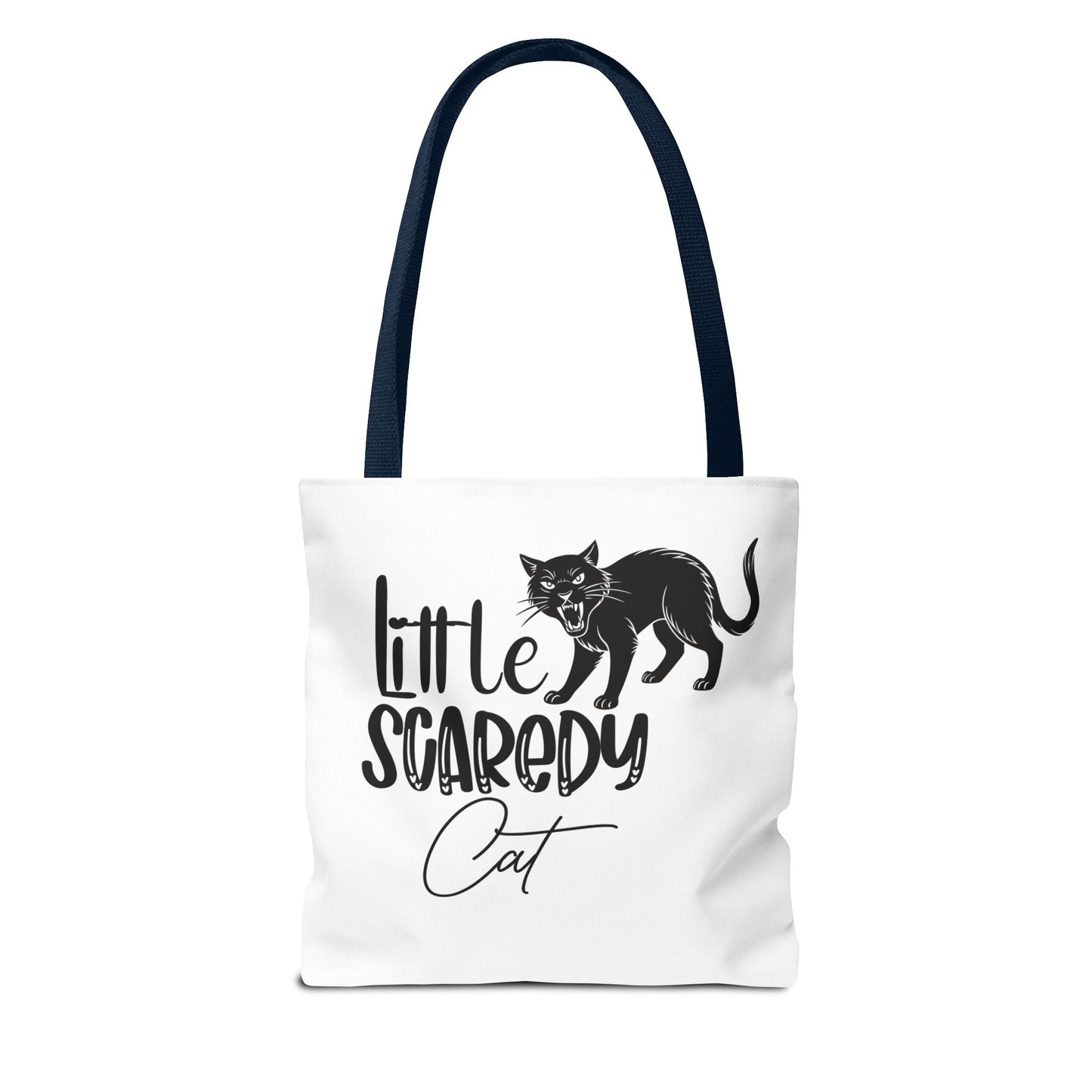 Scaredy Cat Tote Bag - Purrfect for Cat Lovers, Cute Gift for Halloween, Daily Use, Eco-Friendly, Pet Accessory, Funny Cat Humor
