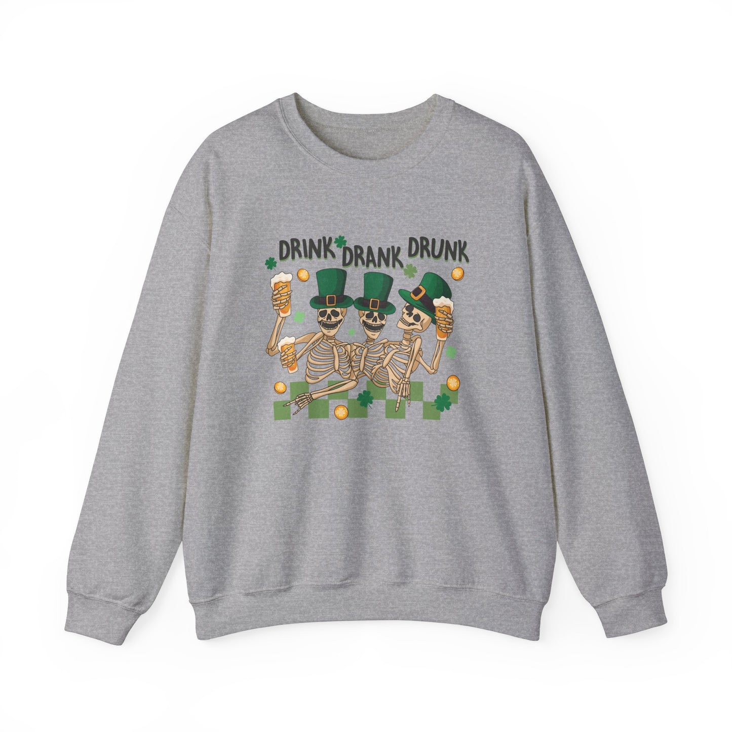 Drink Drank Drunk Unisex Heavy Blend™ Crewneck Sweatshirt