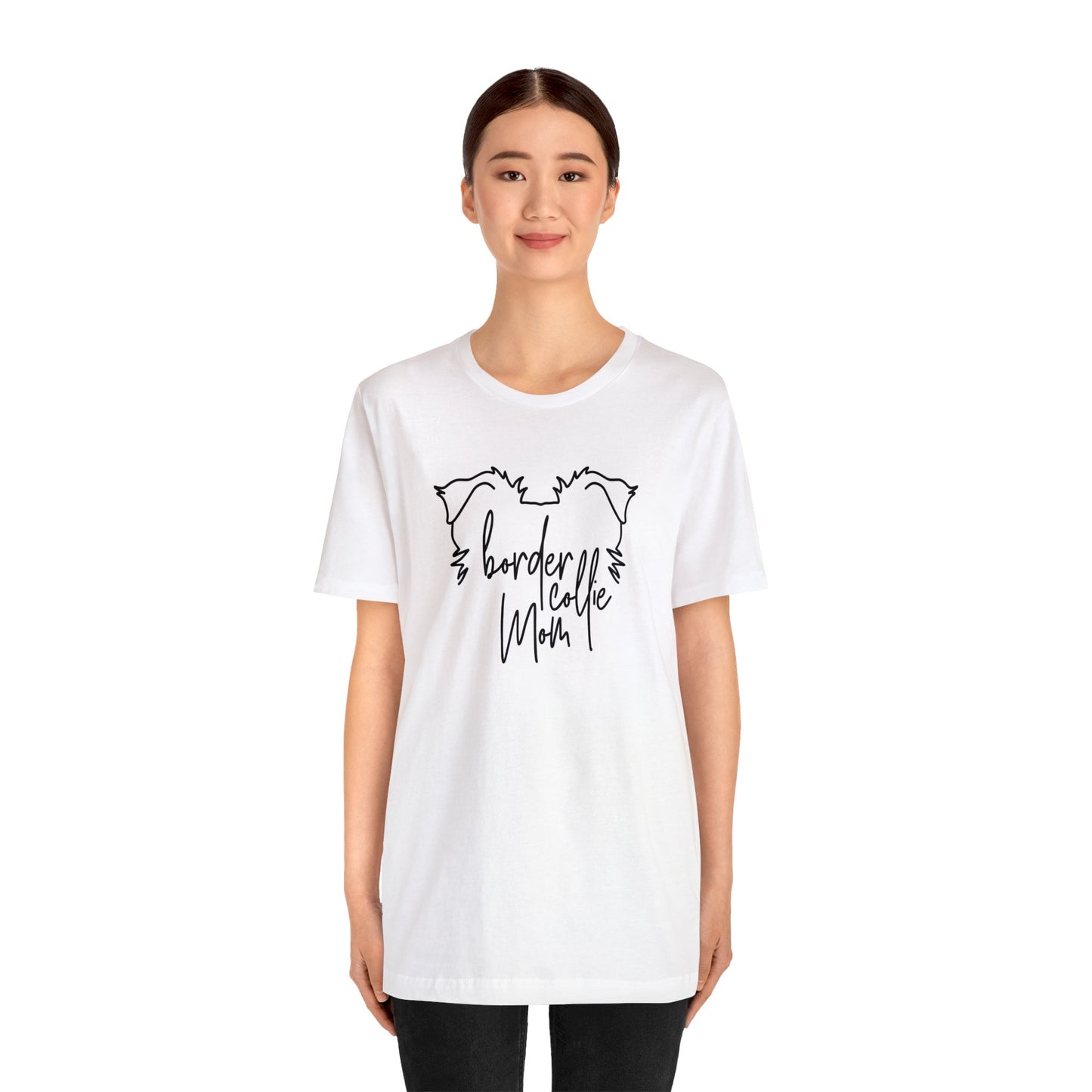Border Collie Mom Unisex Jersey Short Sleeve Tee