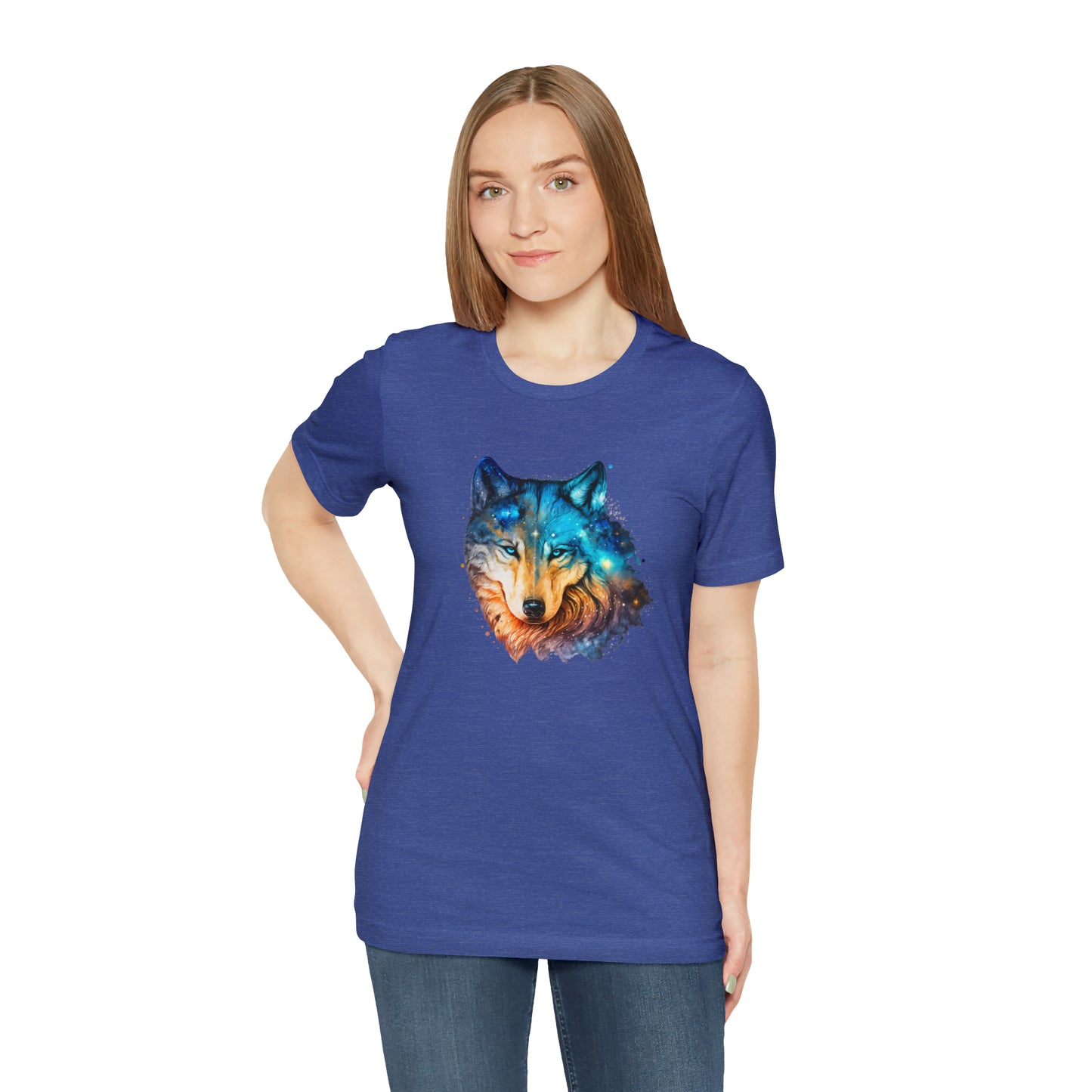 Unisex Jersey Short Sleeve Watercolor Wolf Tee
