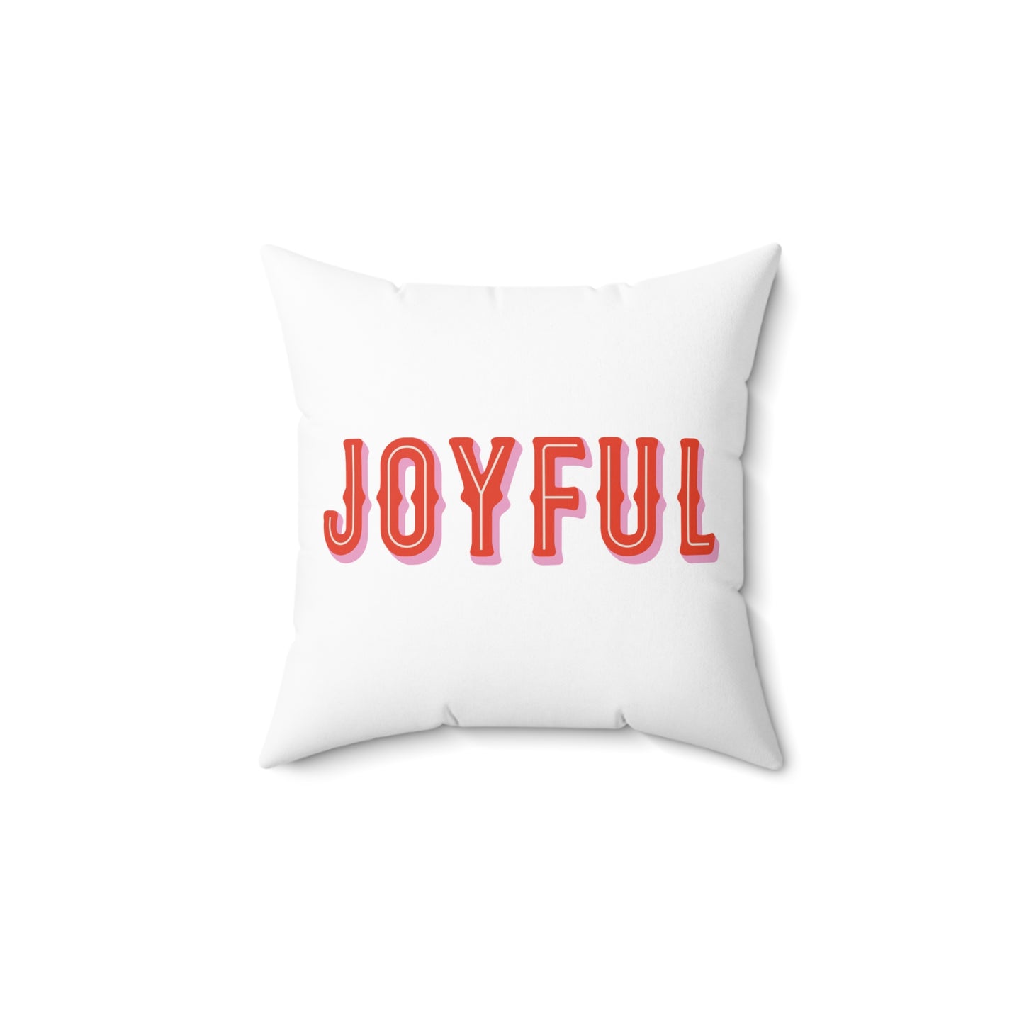 Christmas Spun Polyester Square Pillow