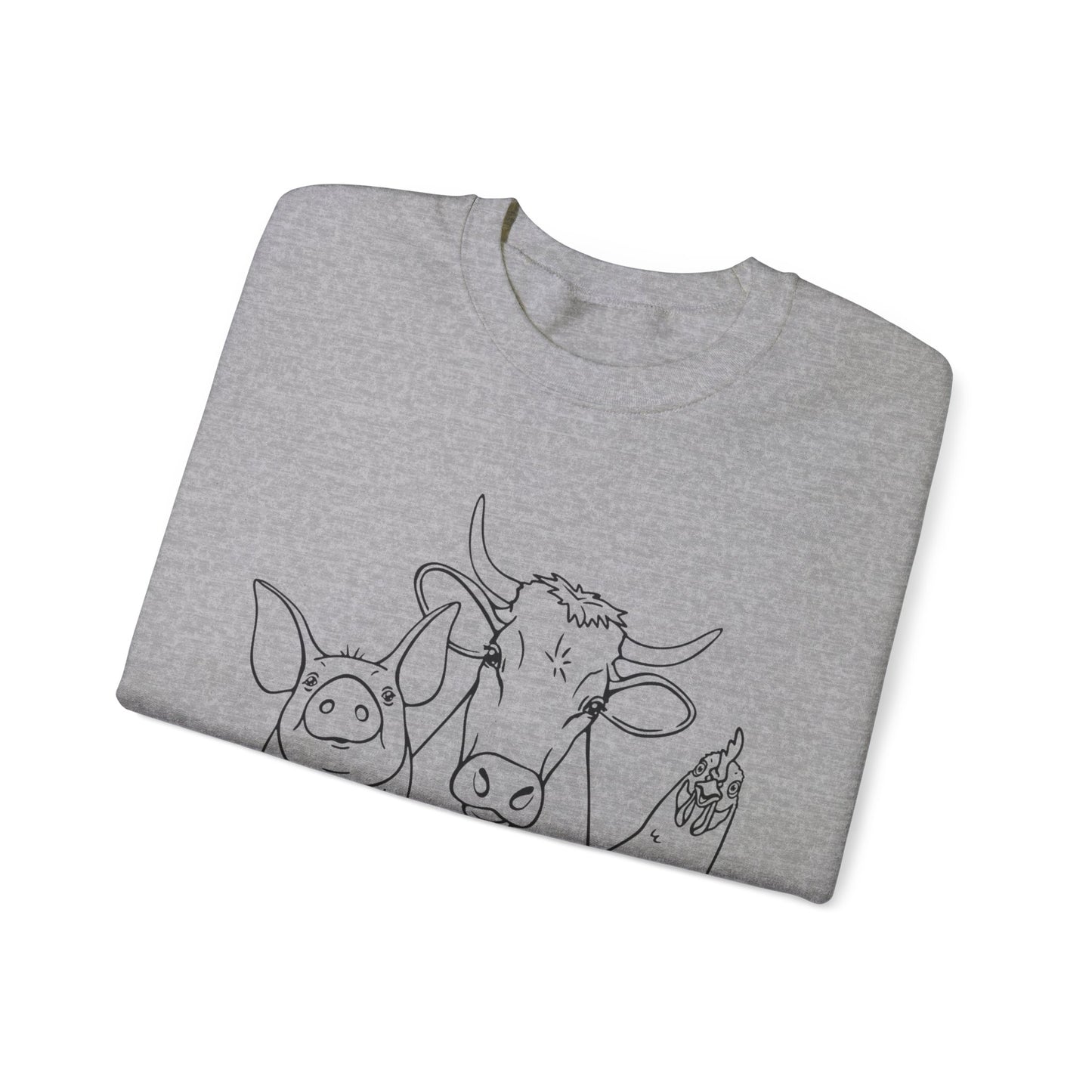 Farm Animals Unisex Heavy Blend™ Crewneck Sweatshirt