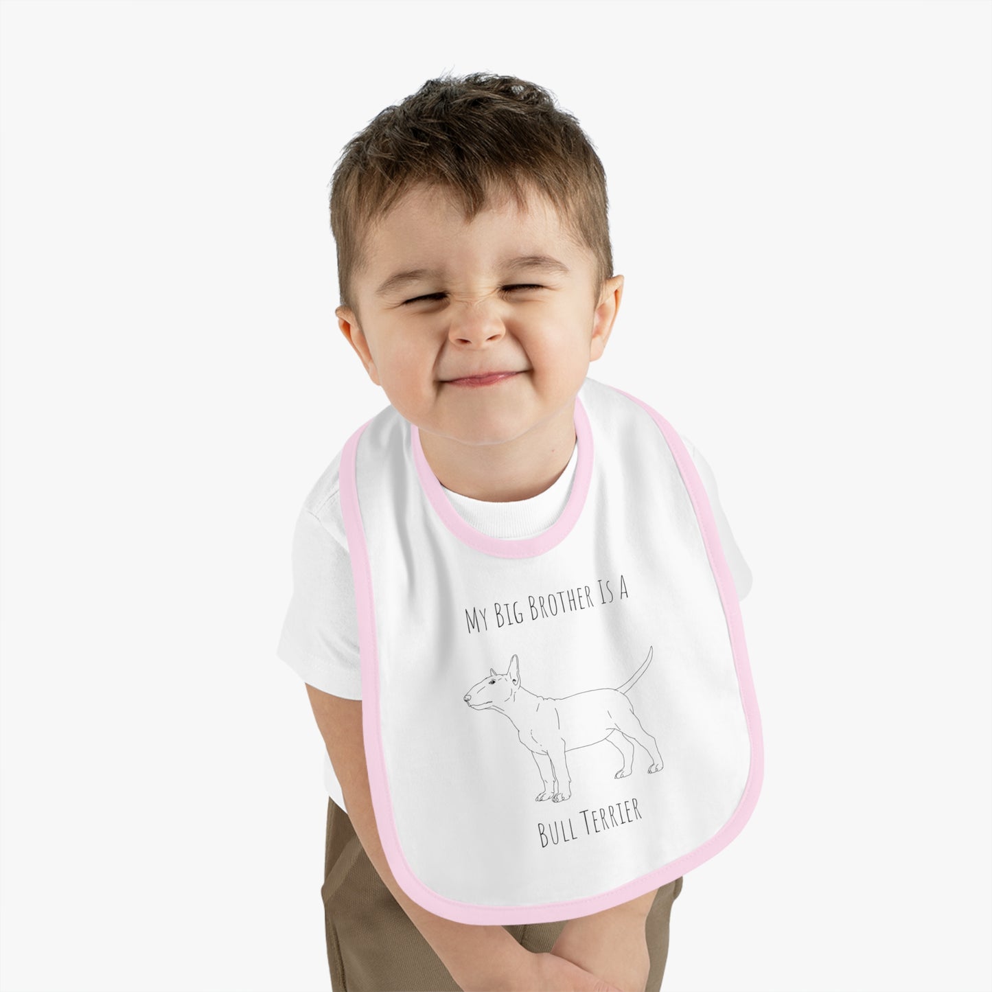 Brother Bull Terrier Baby Jersey Bib