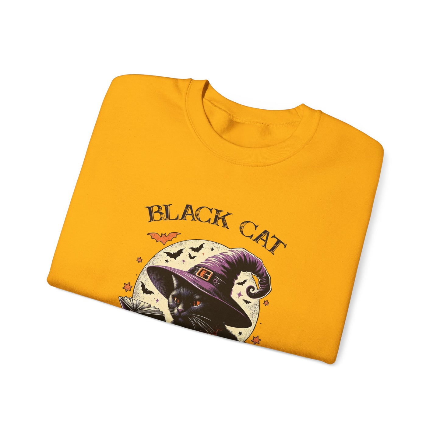 Black Cat Unisex Heavy Blend™ Crewneck Sweatshirt