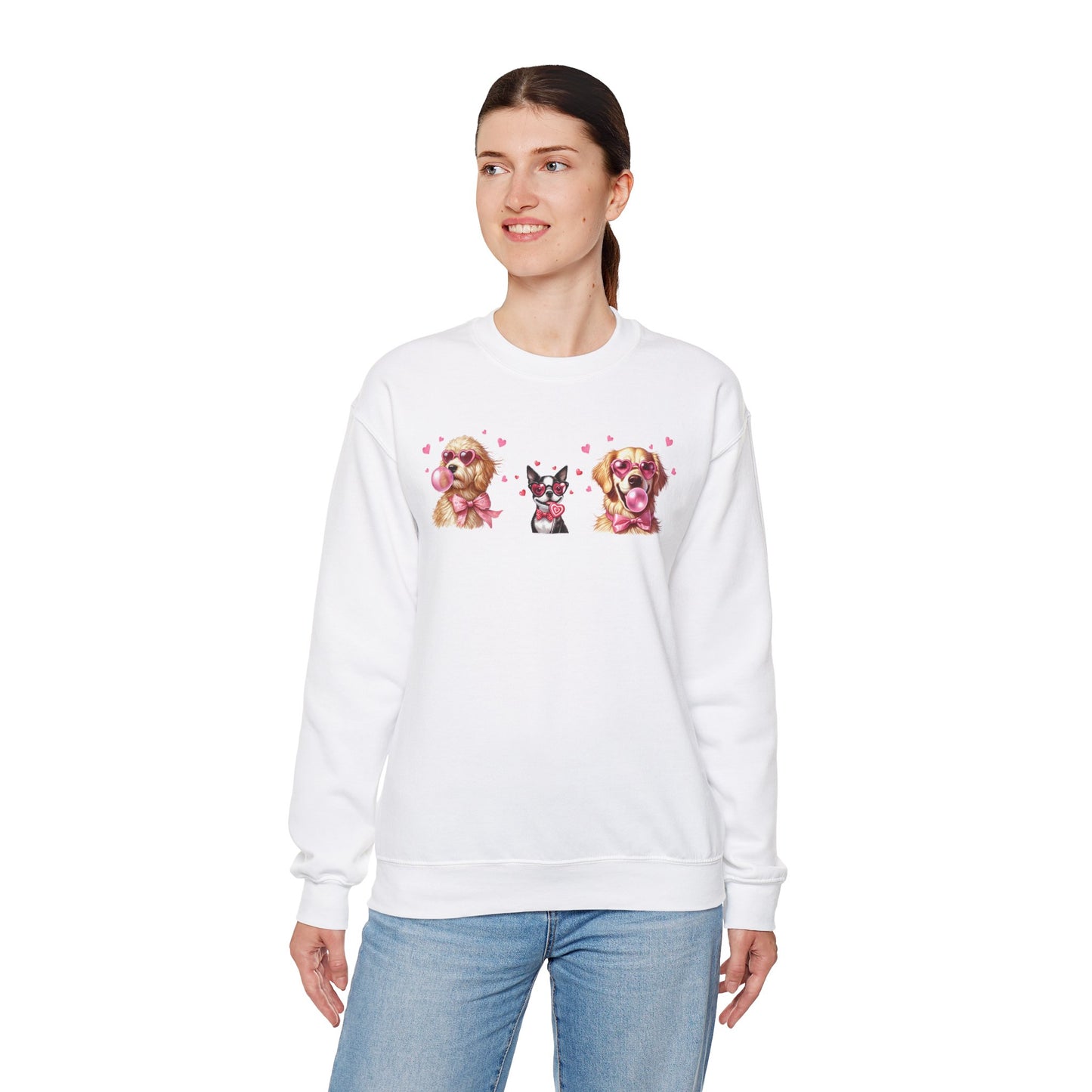 Valentine's Dog Unisex Heavy Blend™ Crewneck Sweatshirt