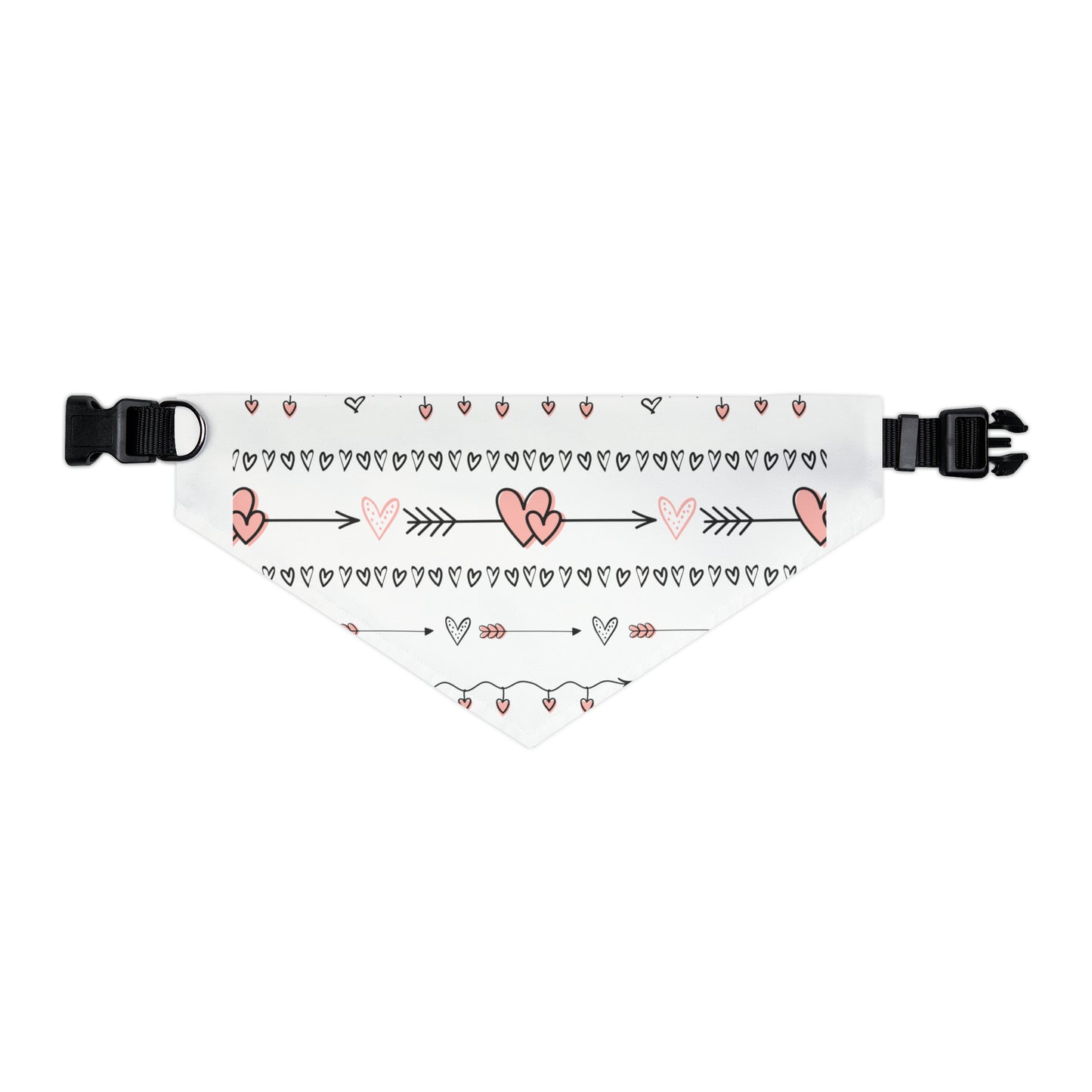 Valentine's Hearts Pet Bandana Collar