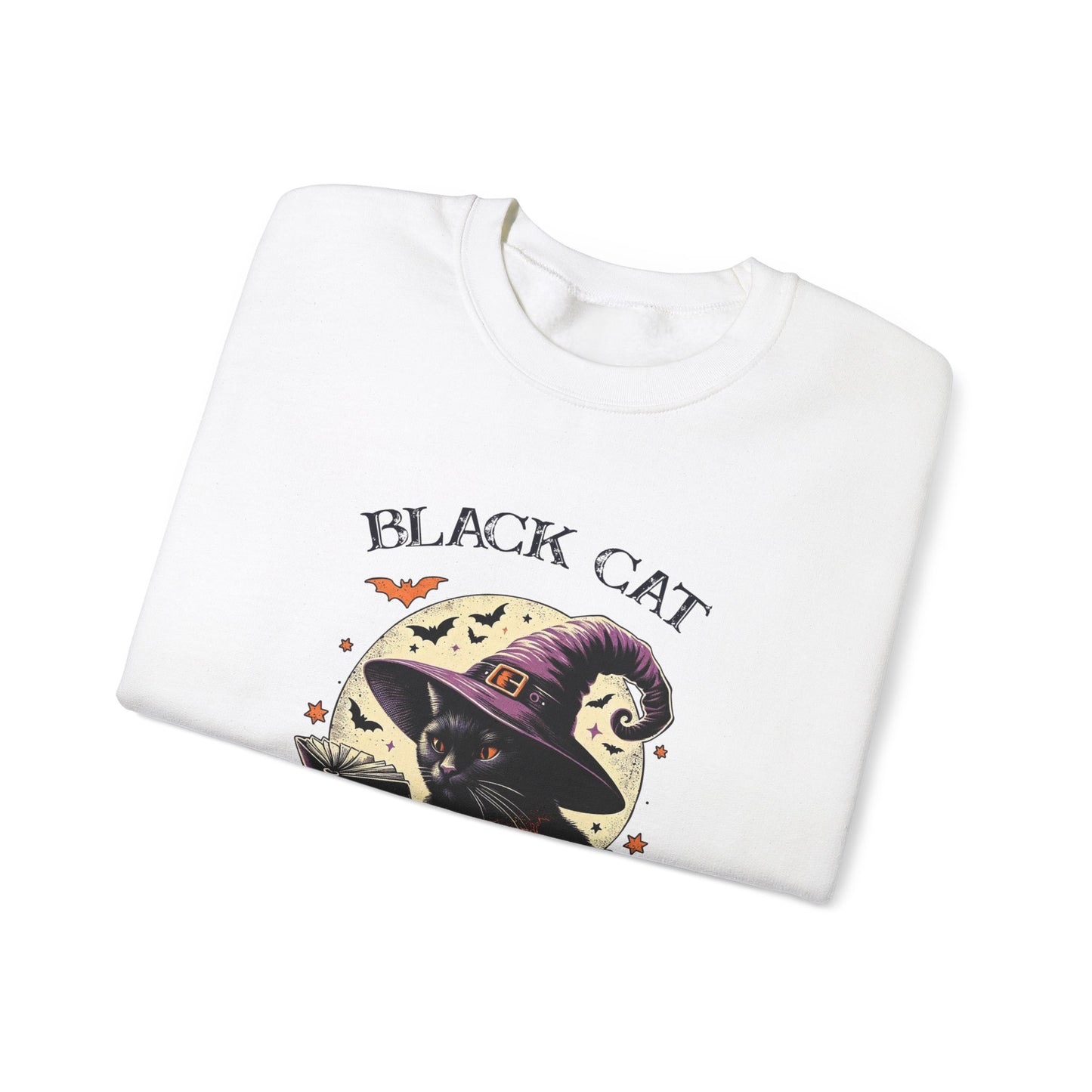 Black Cat Unisex Heavy Blend™ Crewneck Sweatshirt