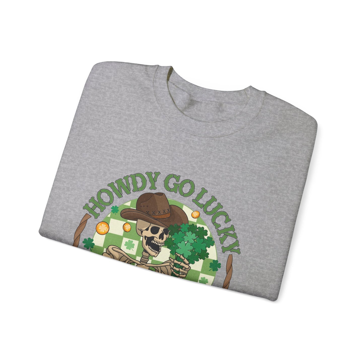 Howdy Go Lucky Unisex Heavy Blend™ Crewneck Sweatshirt