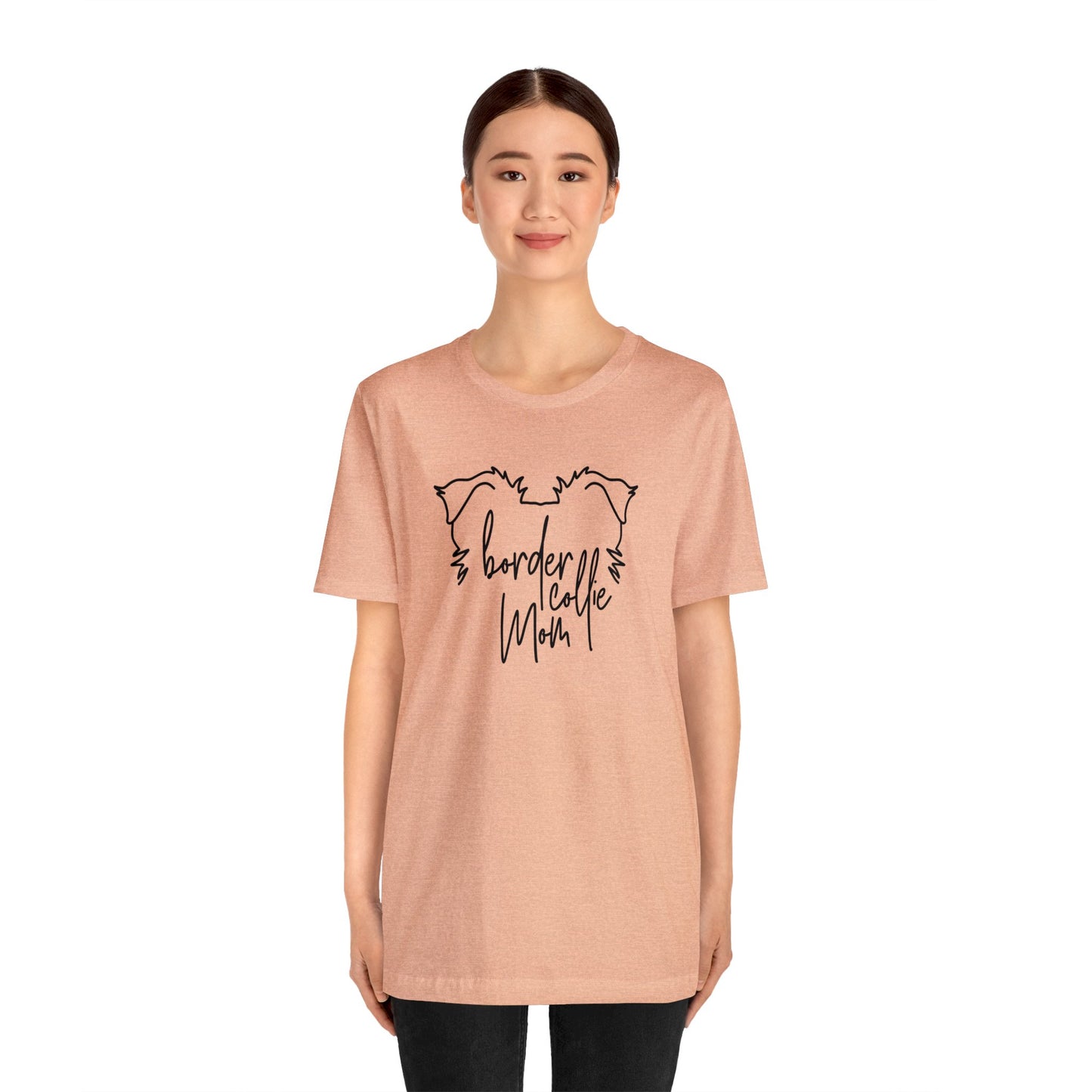 Border Collie Mom Unisex Jersey Short Sleeve Tee
