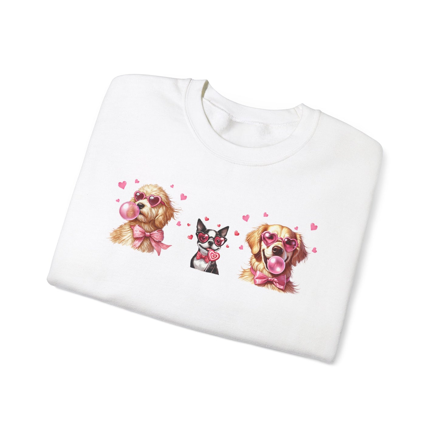 Valentine's Dog Unisex Heavy Blend™ Crewneck Sweatshirt