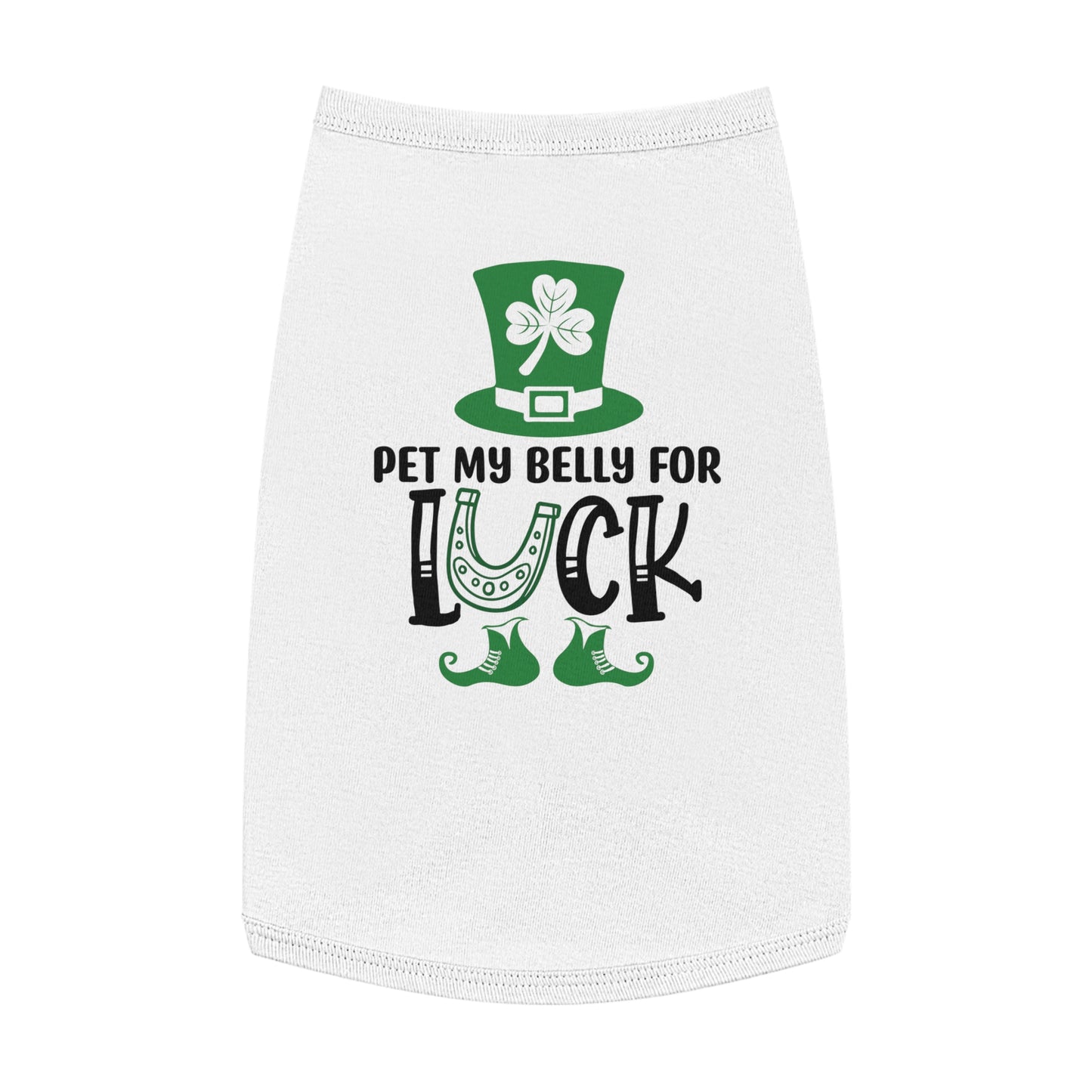Pet My Belly For Luck Pet Tank Top
