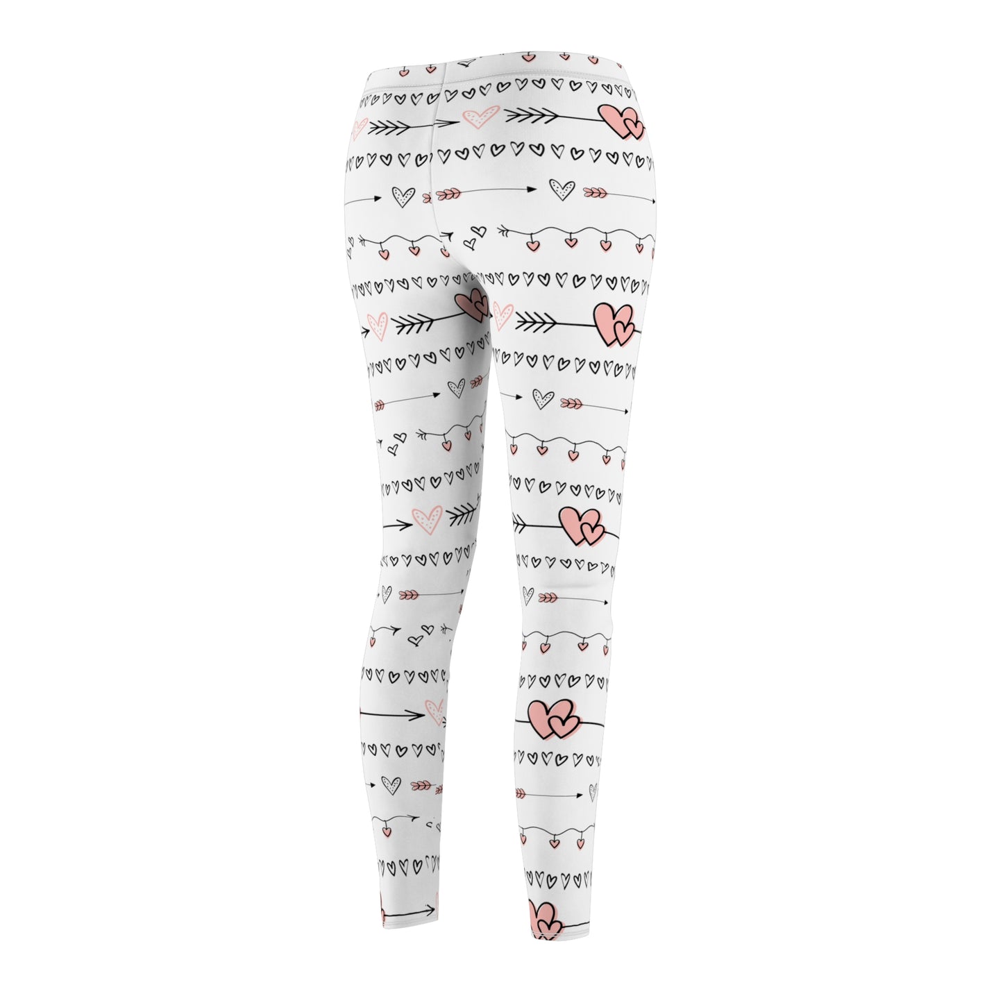 Hearts Women's Cut & Sew Casual Leggings (AOP)