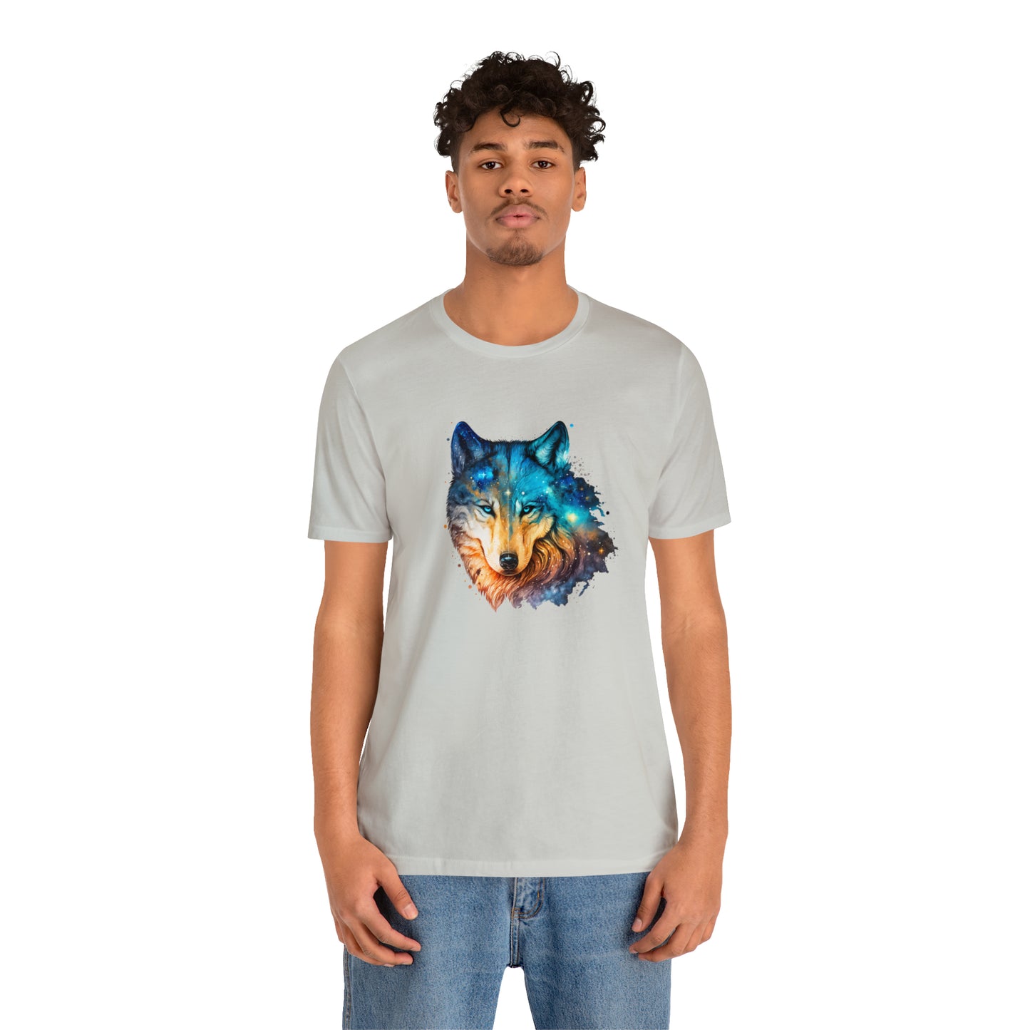 Unisex Jersey Short Sleeve Watercolor Wolf Tee