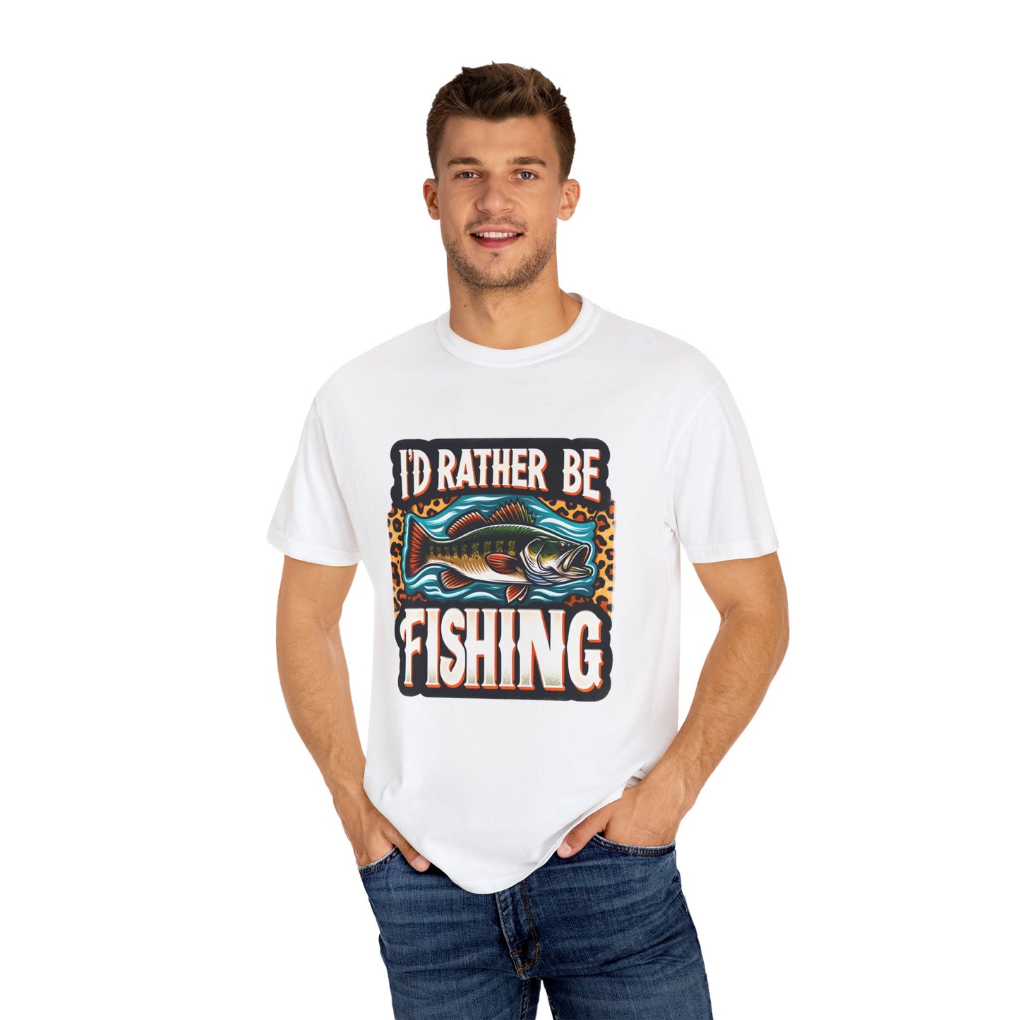 I'd Rather Be Fishing Unisex Garment-Dyed T-shirt