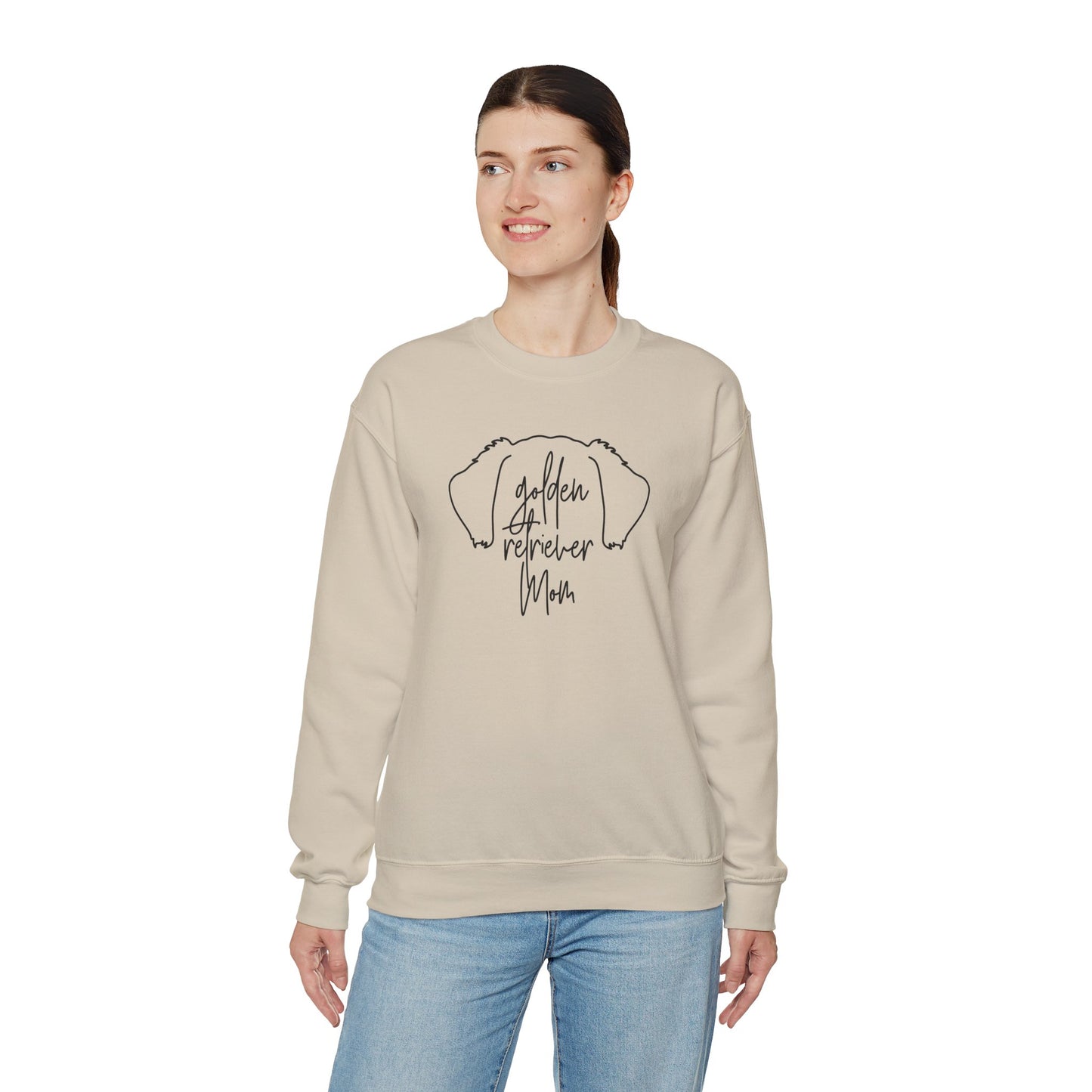 Golden Retriever Outline Unisex Heavy Blend™ Crewneck Sweatshirt