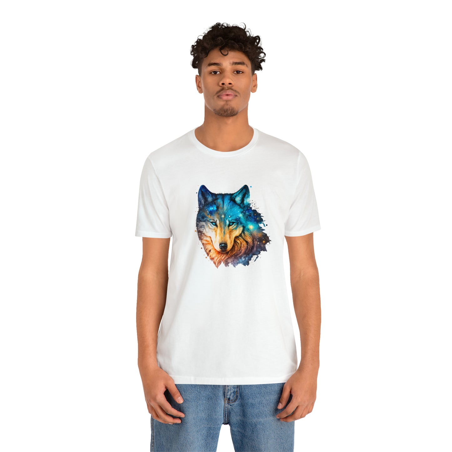 Unisex Jersey Short Sleeve Watercolor Wolf Tee