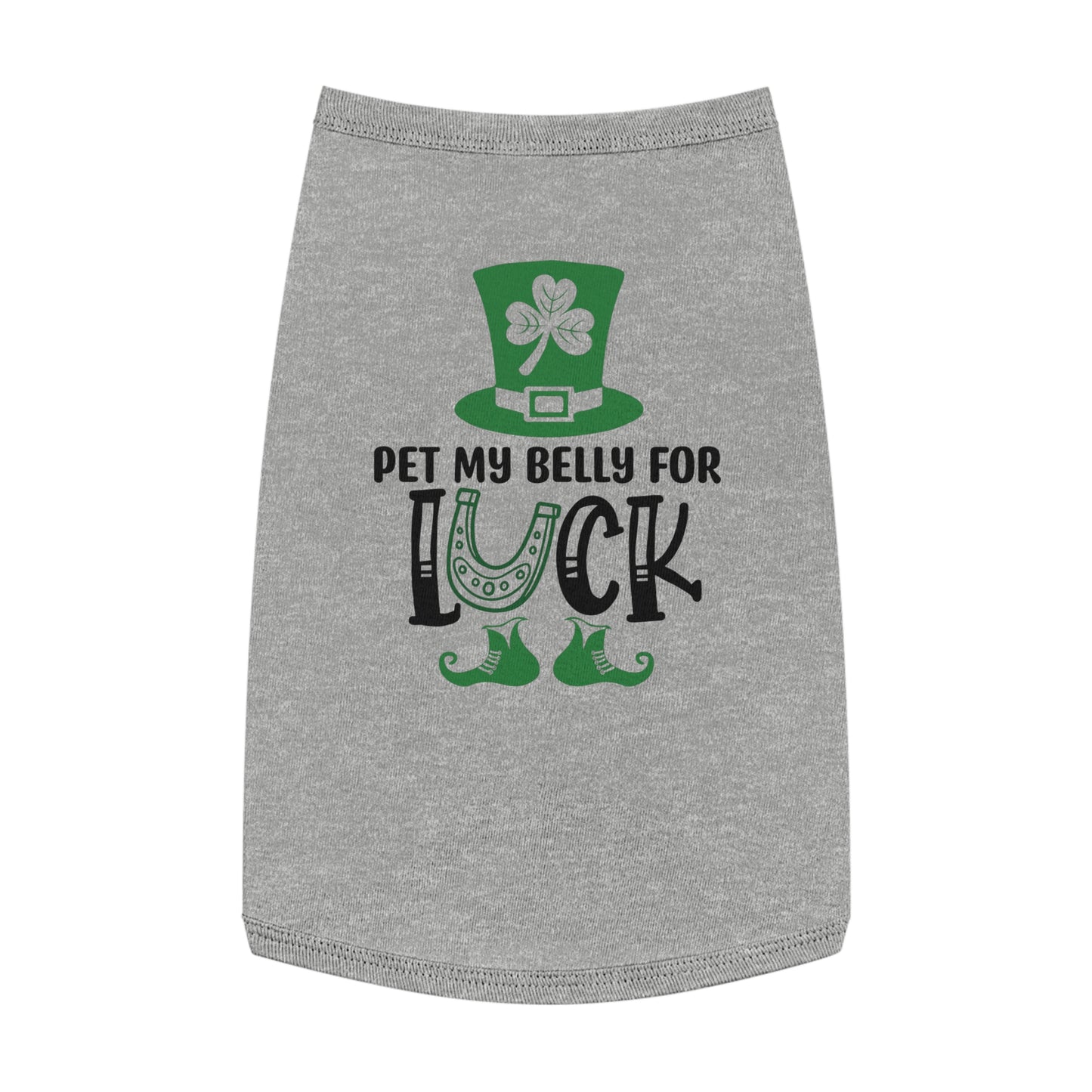 Pet My Belly For Luck Pet Tank Top