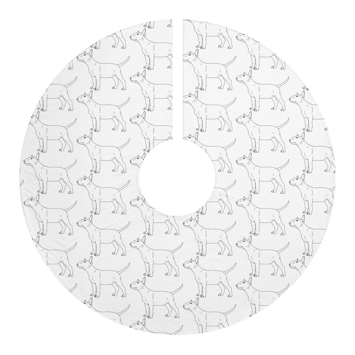 Bull Terrier Christmas Tree Skirts