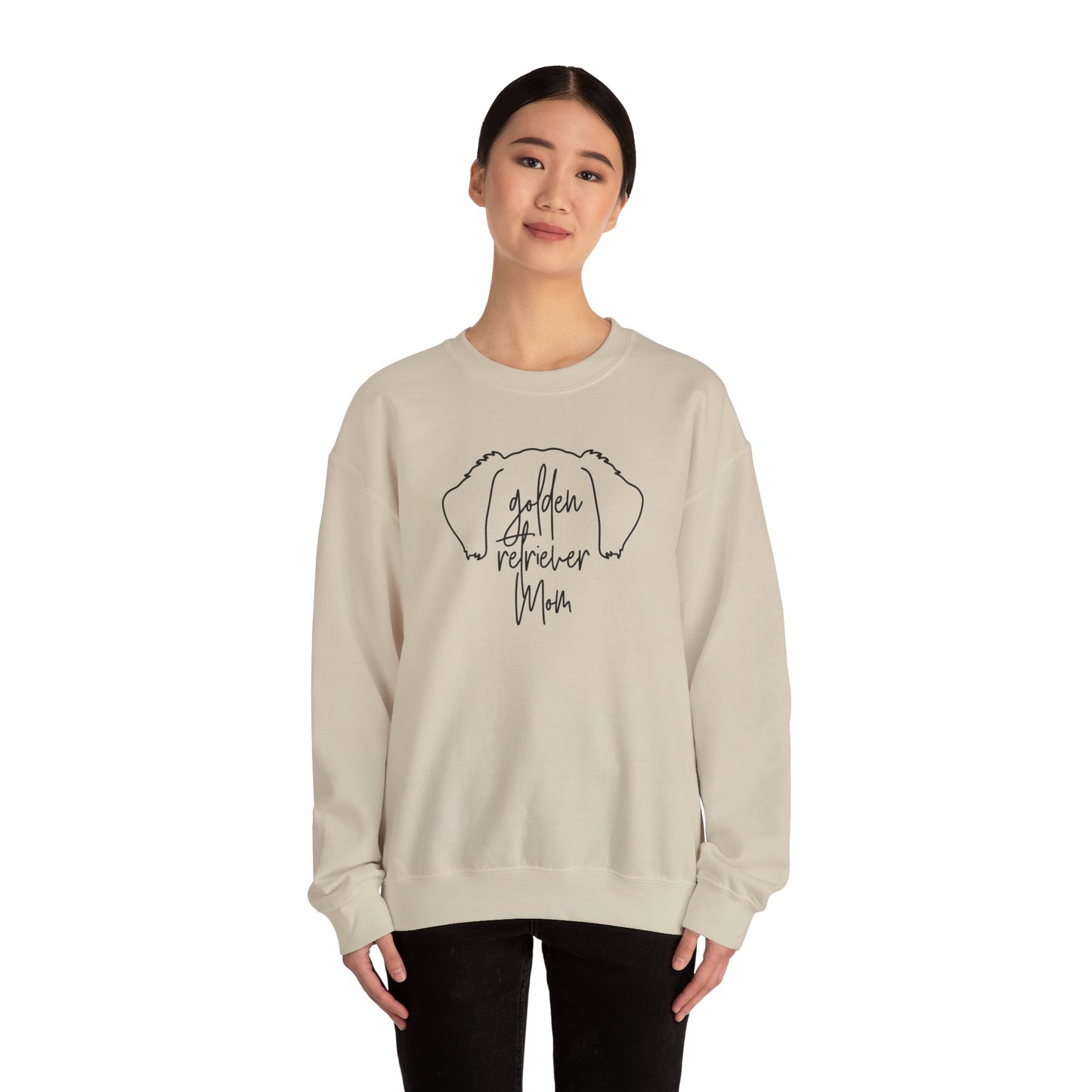 Golden Retriever Outline Unisex Heavy Blend™ Crewneck Sweatshirt