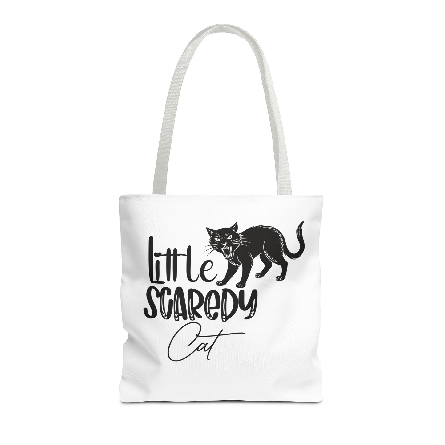 Scaredy Cat Tote Bag - Purrfect for Cat Lovers, Cute Gift for Halloween, Daily Use, Eco-Friendly, Pet Accessory, Funny Cat Humor