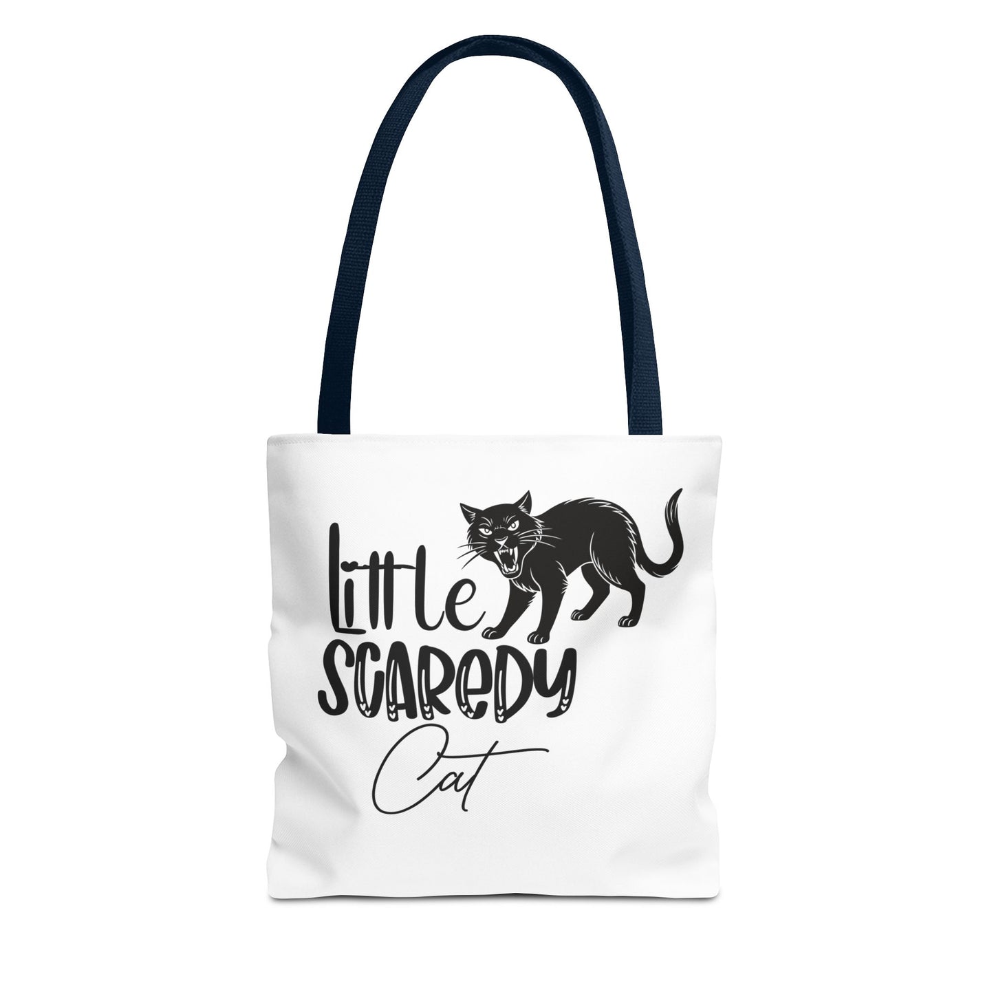 Scaredy Cat Tote Bag - Purrfect for Cat Lovers, Cute Gift for Halloween, Daily Use, Eco-Friendly, Pet Accessory, Funny Cat Humor