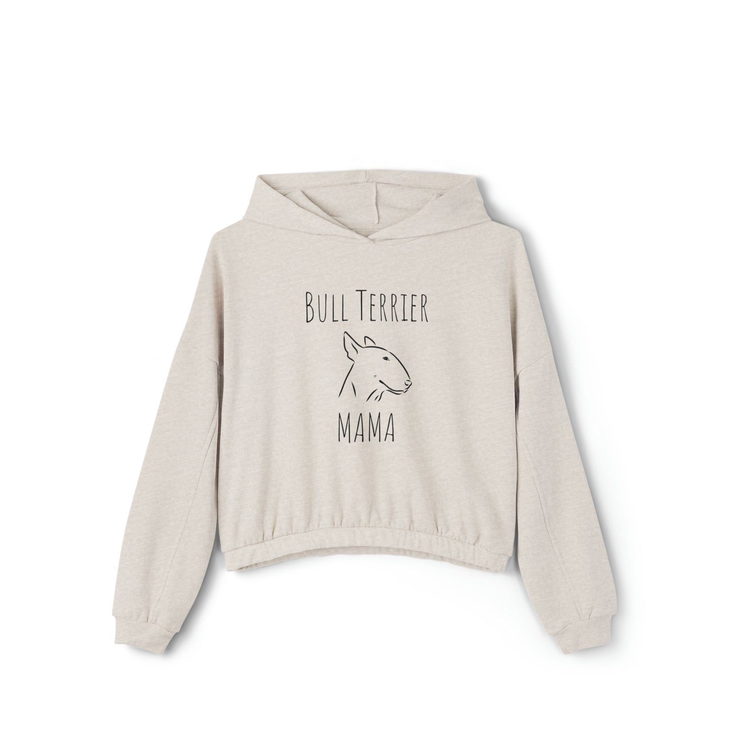 Women's Bull Terrier Cinched Bottom Hoodie