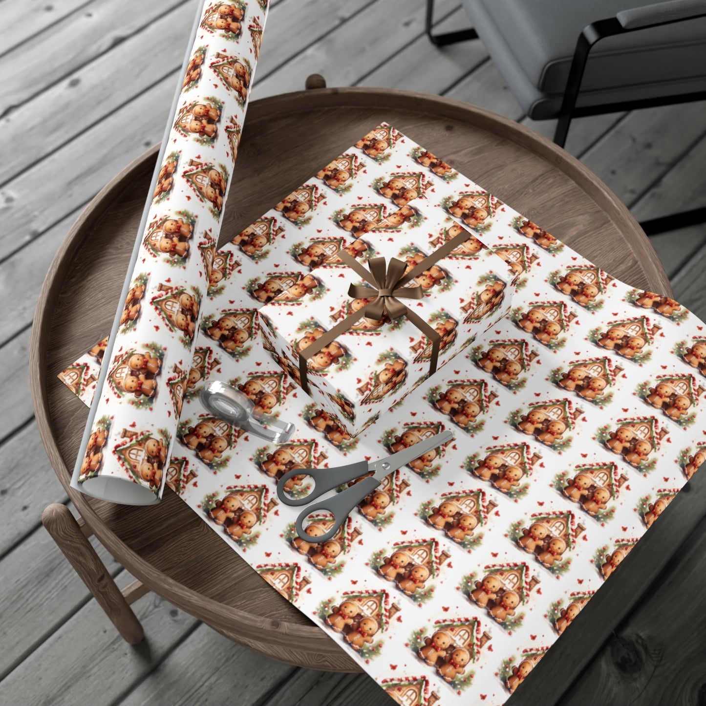 Gingerbread Gift Wrap Papers