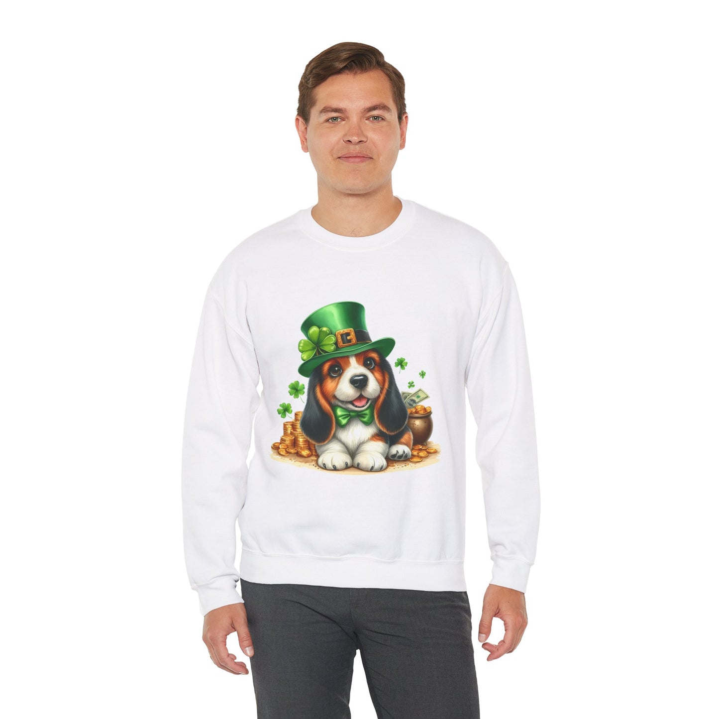Beagle Puppy Leprechaun Unisex Sweatshirt