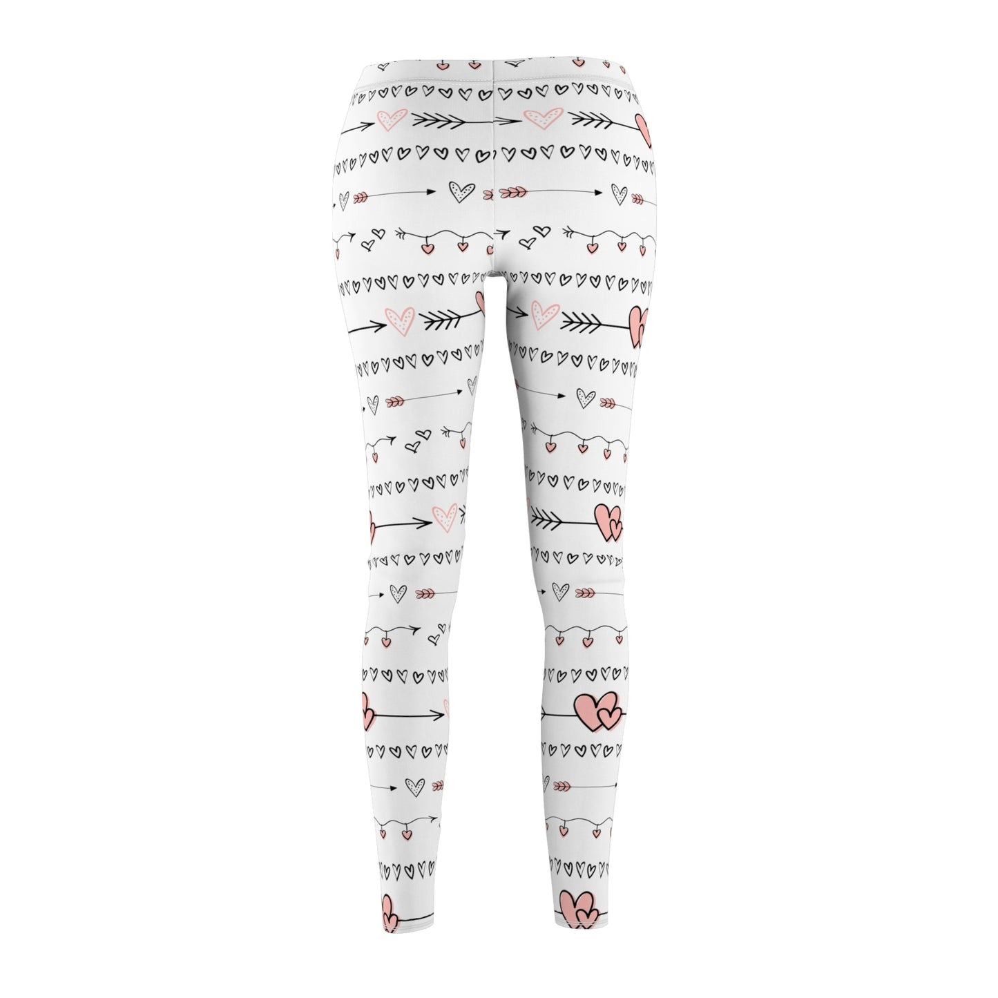 Hearts Women's Cut & Sew Casual Leggings (AOP)