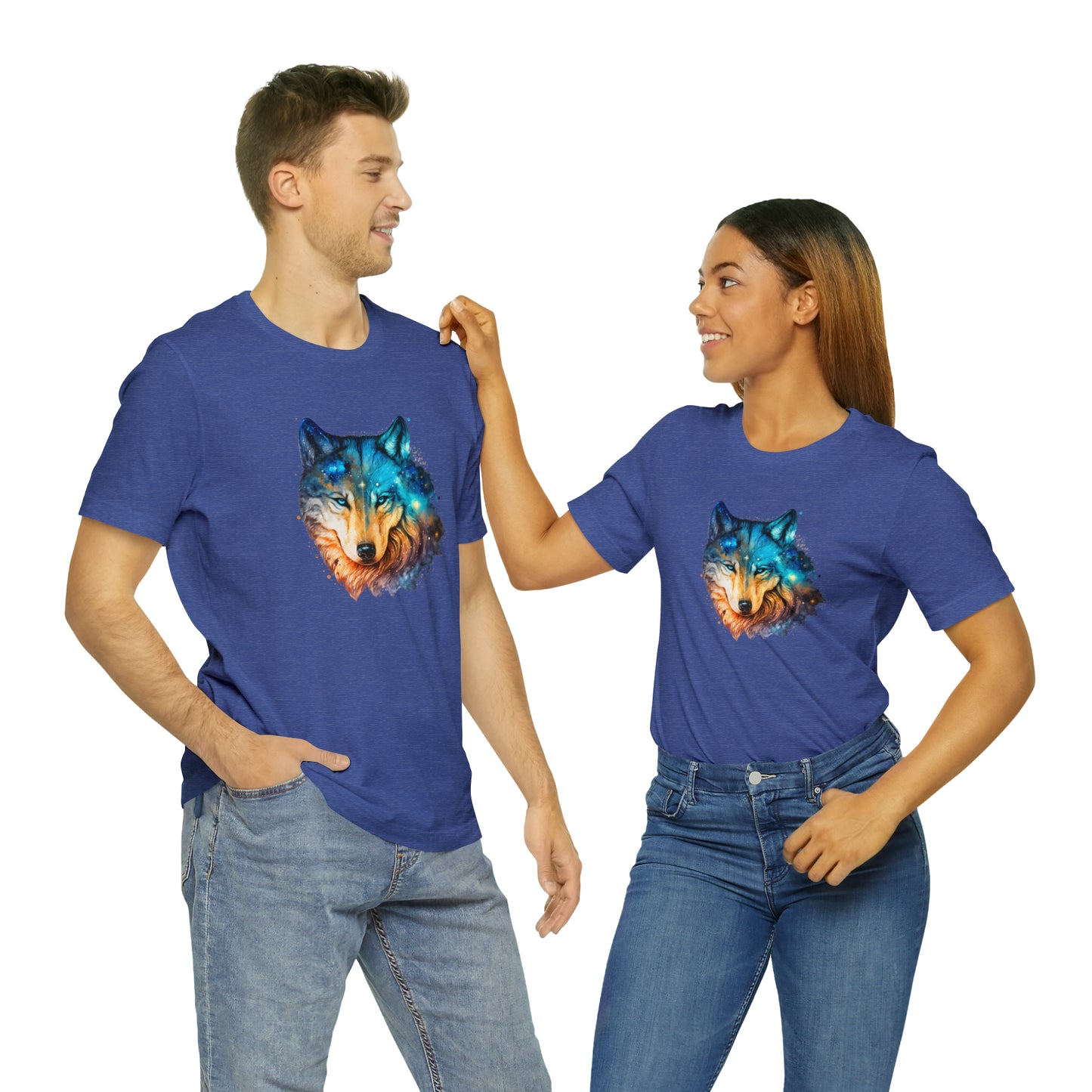Unisex Jersey Short Sleeve Watercolor Wolf Tee