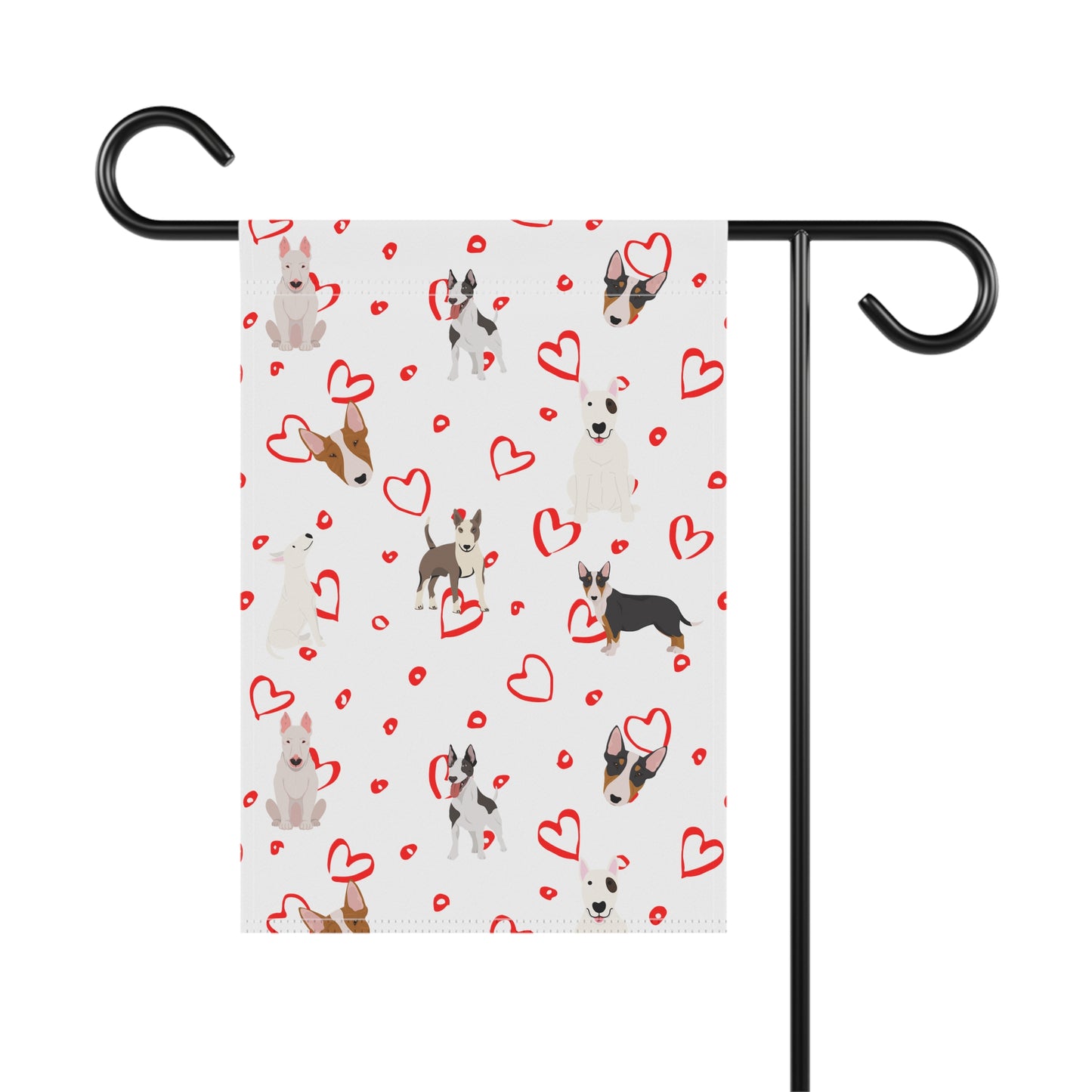 Bull Terrier Hearts Garden & House Banner