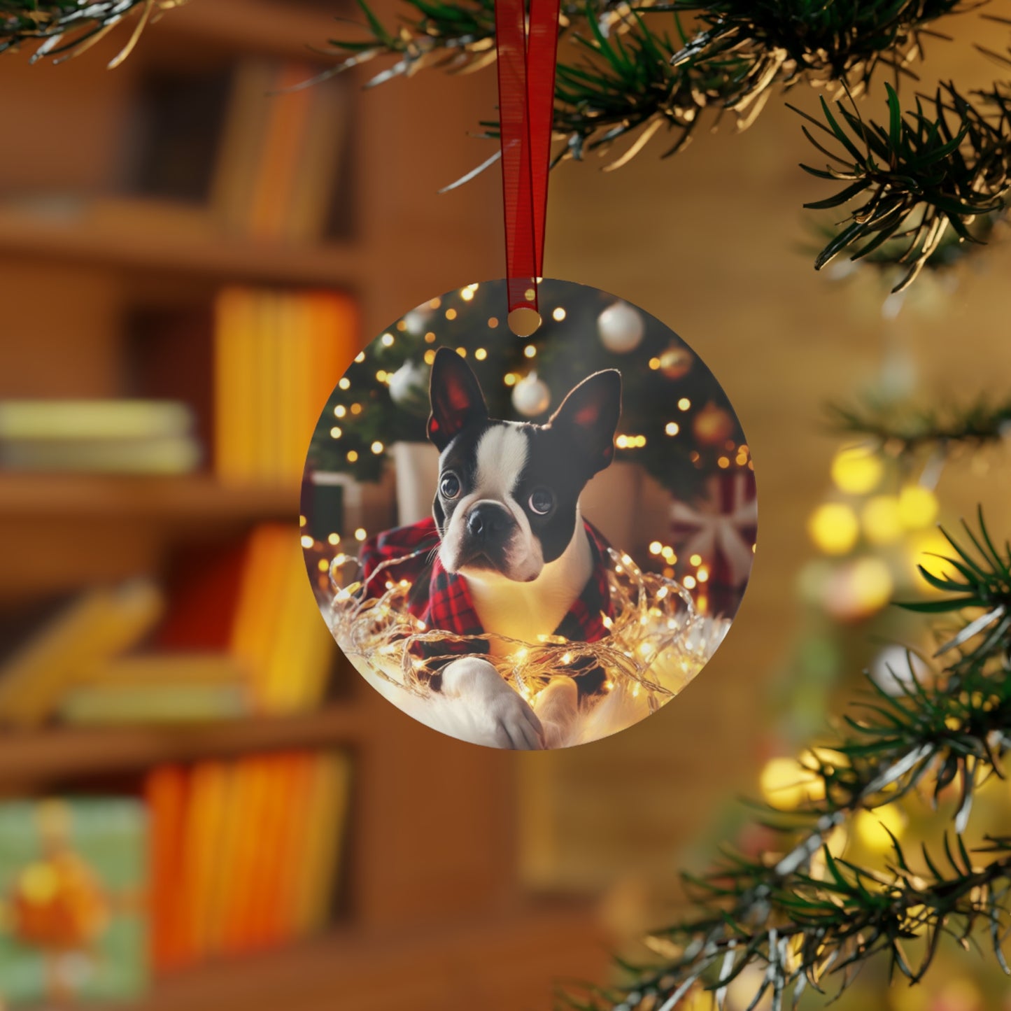 Boston Terrier #2 Metal Ornaments