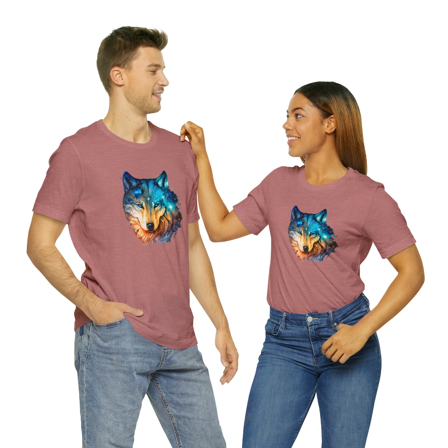 Unisex Jersey Short Sleeve Watercolor Wolf Tee