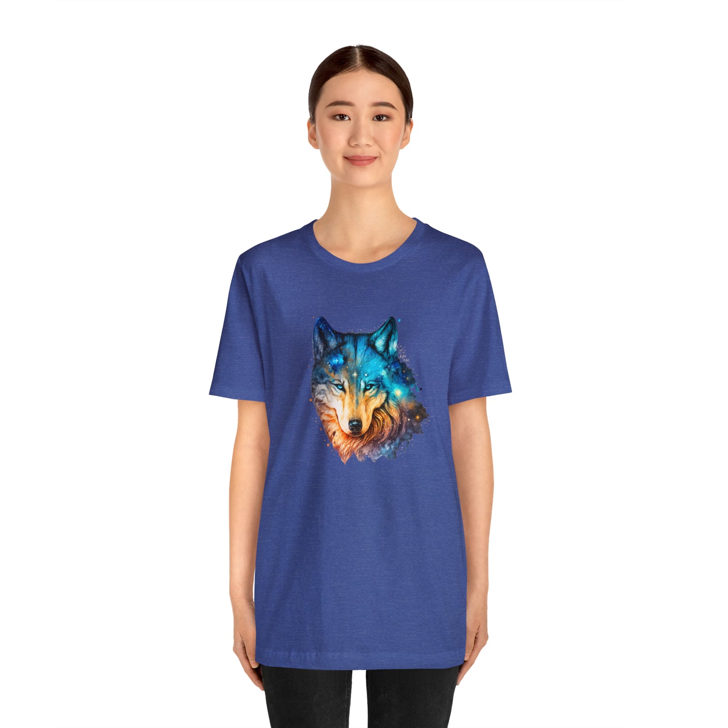 Unisex Jersey Short Sleeve Watercolor Wolf Tee