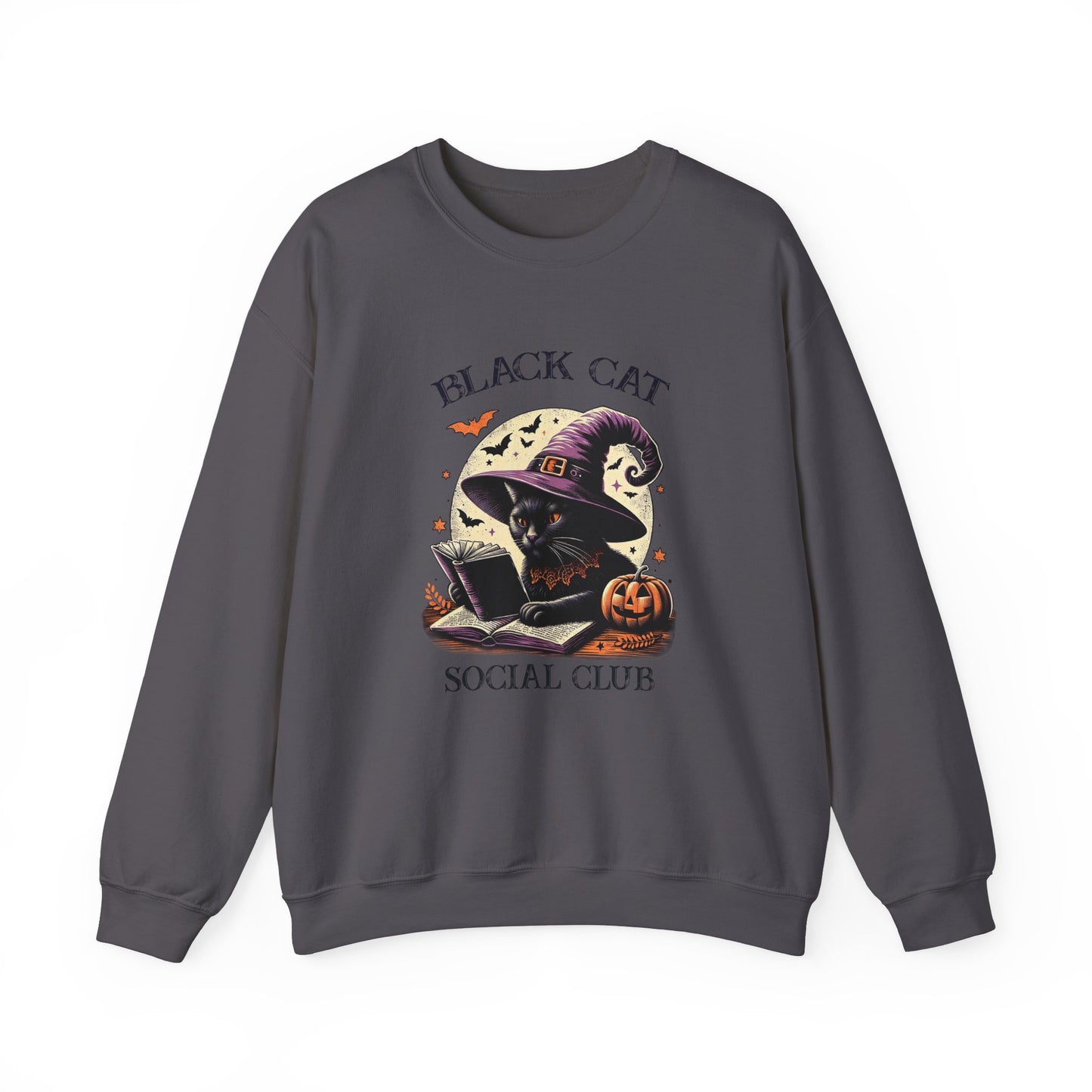 Black Cat Unisex Heavy Blend™ Crewneck Sweatshirt