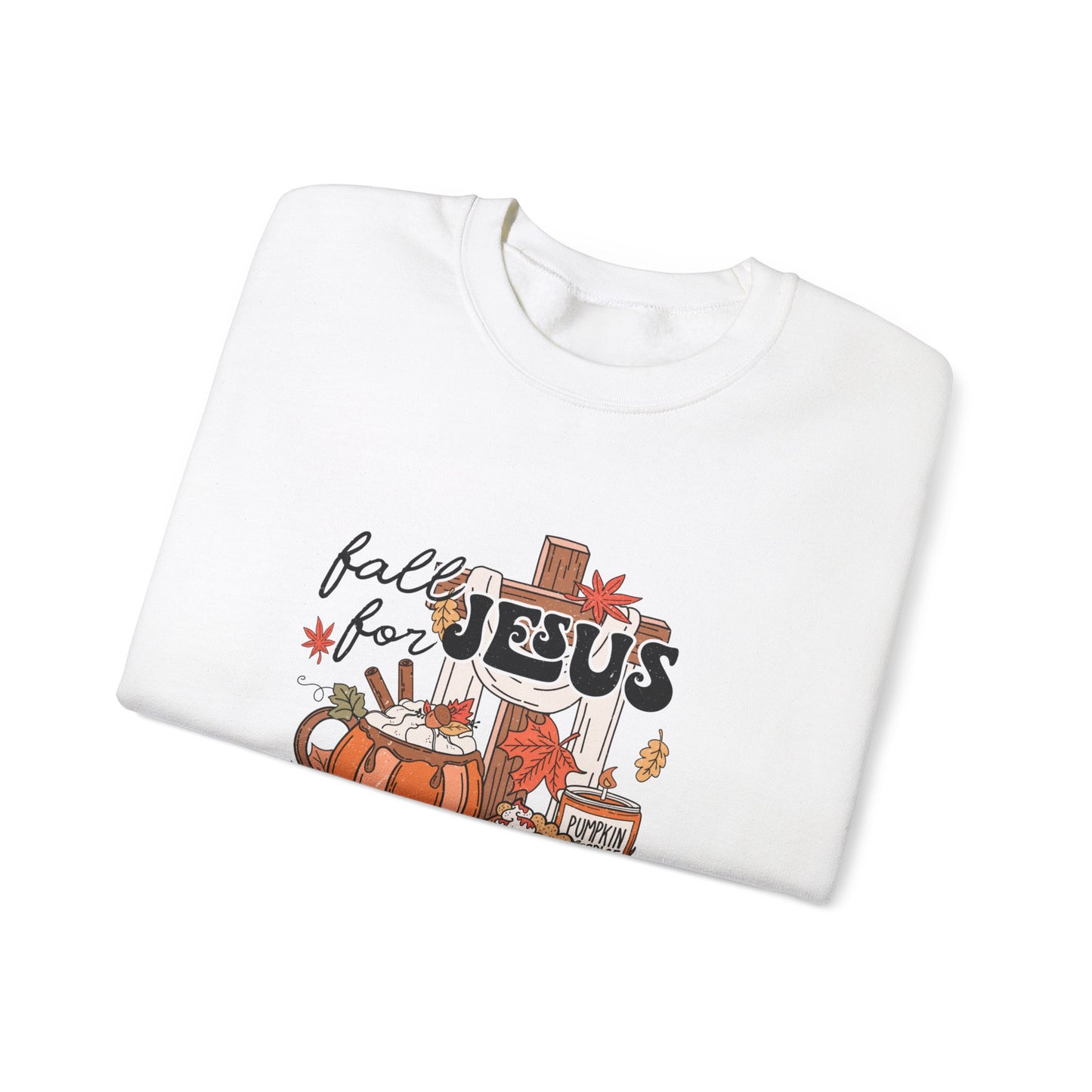 Fall For Jesus Unisex Heavy Blend™ Crewneck Sweatshirt