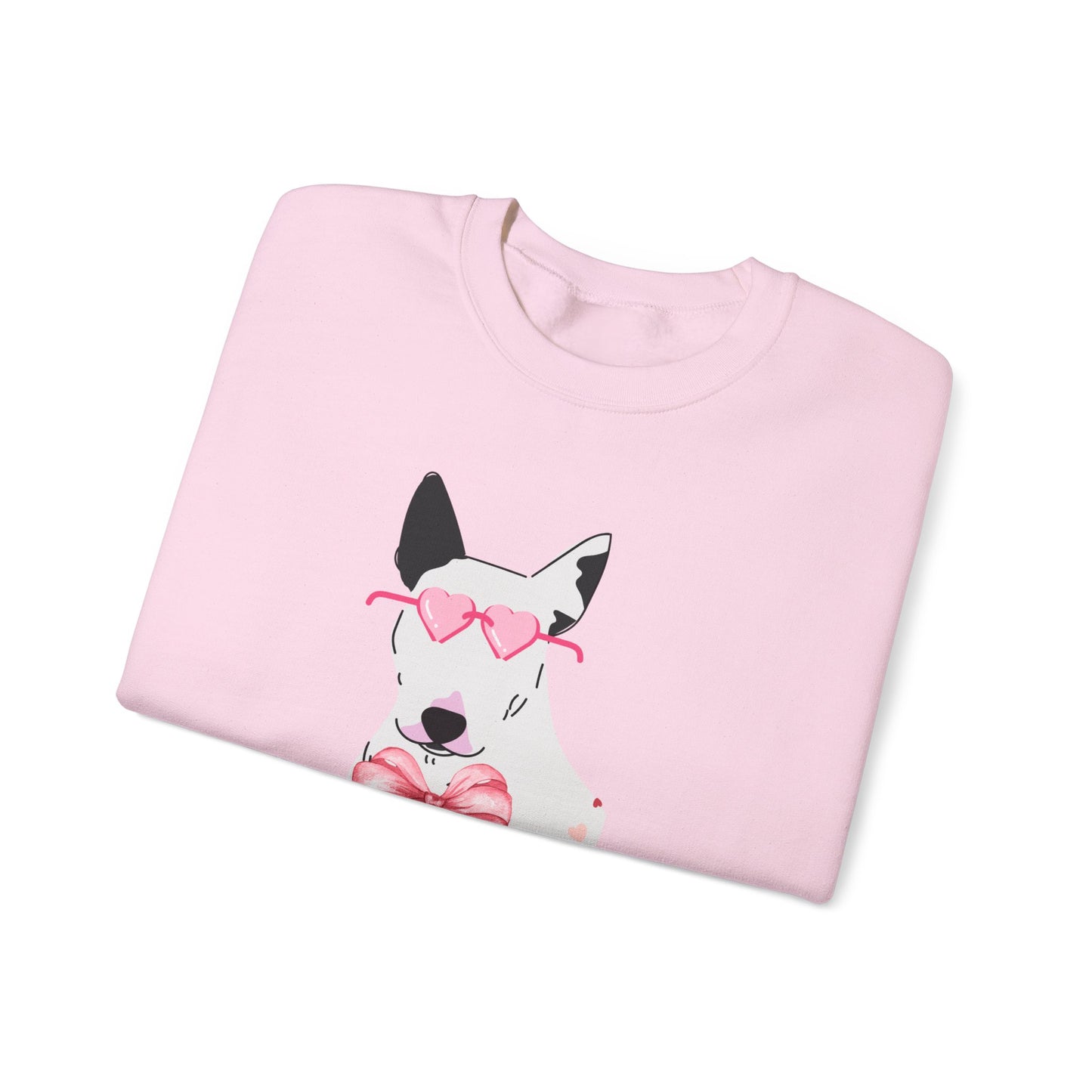 Bull Terrier Heart Sunglasses Sweatshirt
