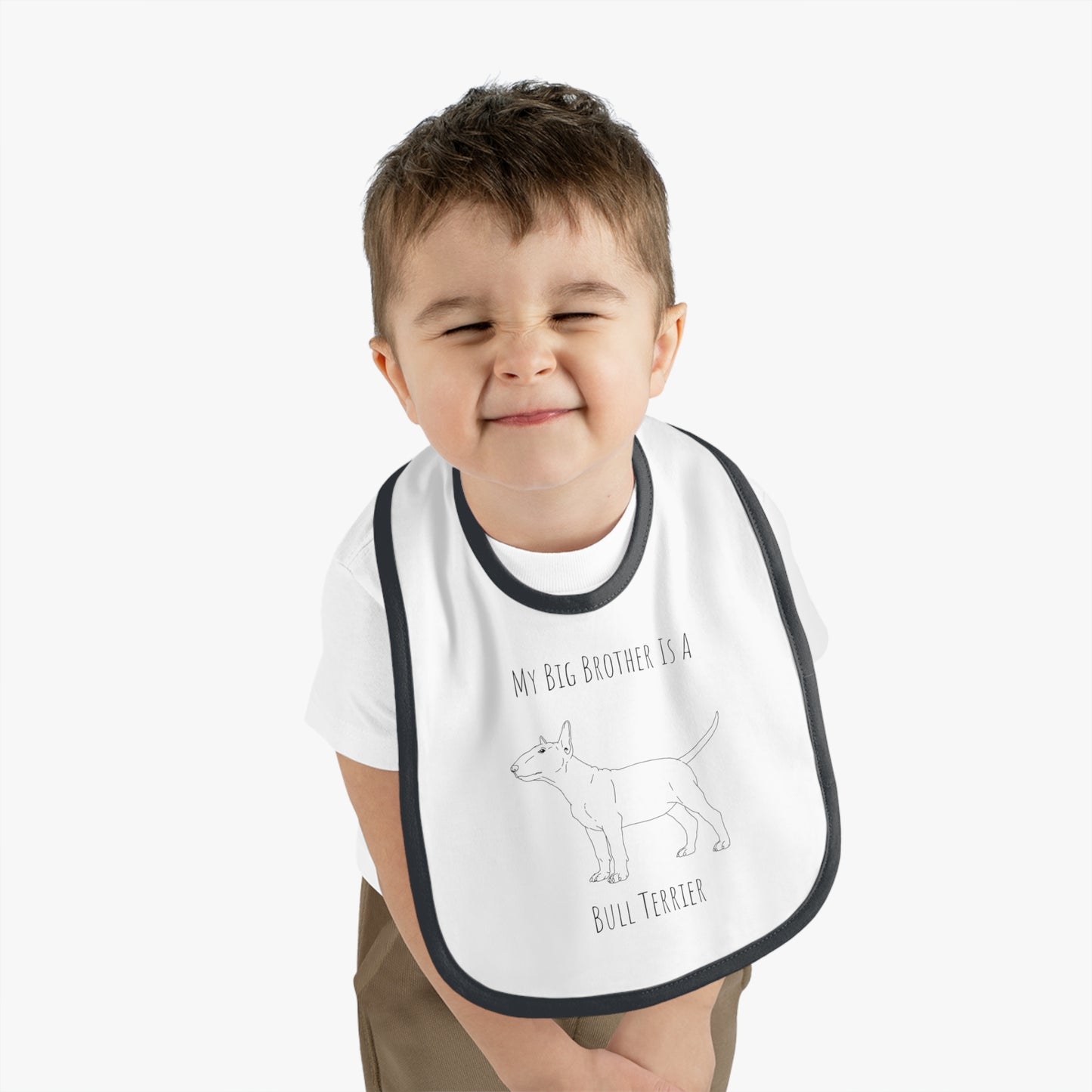 Brother Bull Terrier Baby Jersey Bib