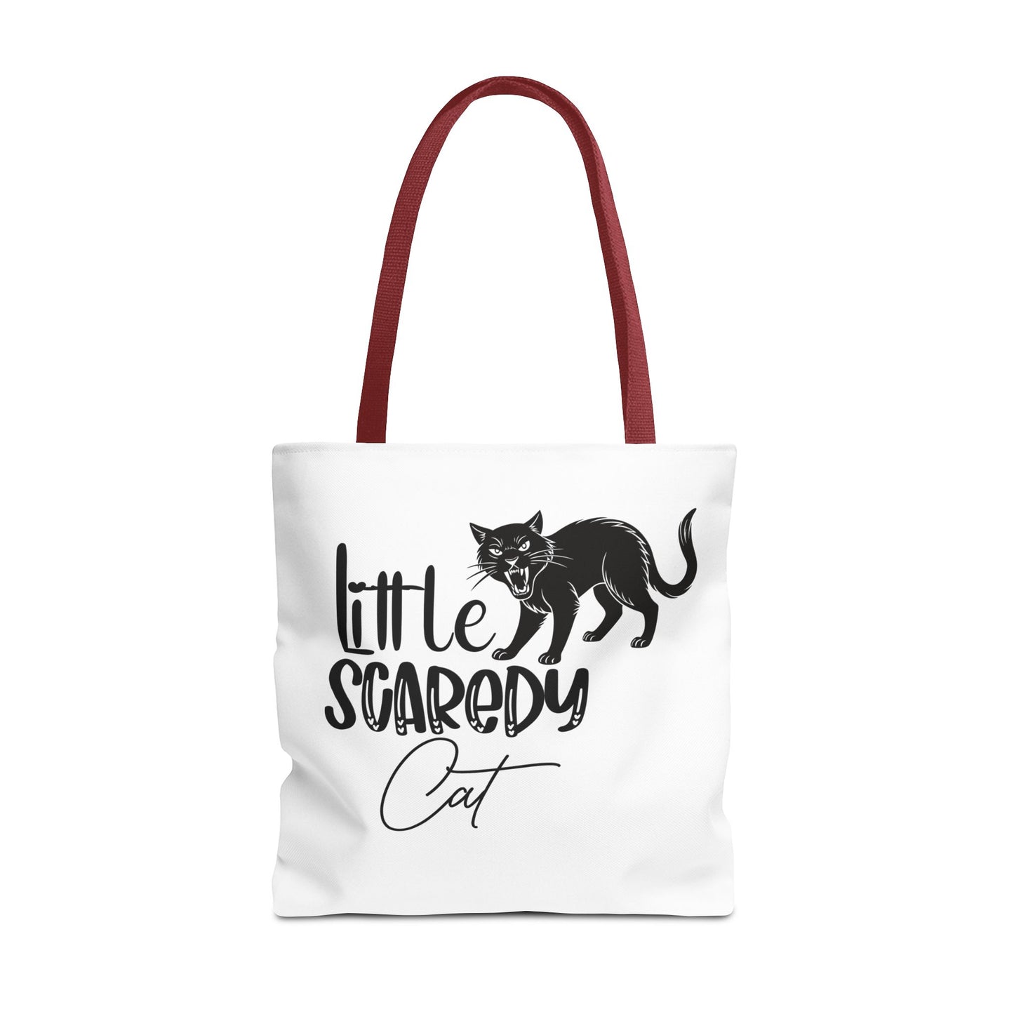 Scaredy Cat Tote Bag - Purrfect for Cat Lovers, Cute Gift for Halloween, Daily Use, Eco-Friendly, Pet Accessory, Funny Cat Humor