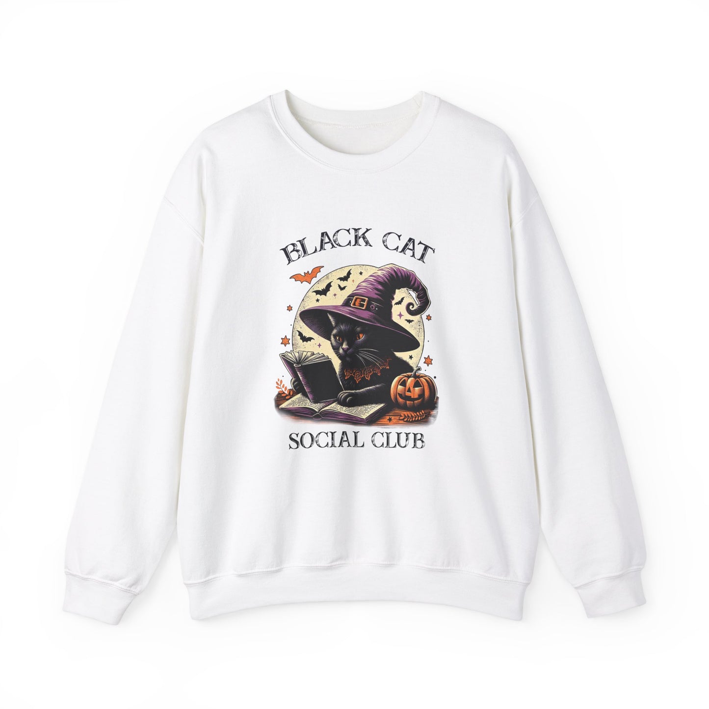 Black Cat Unisex Heavy Blend™ Crewneck Sweatshirt