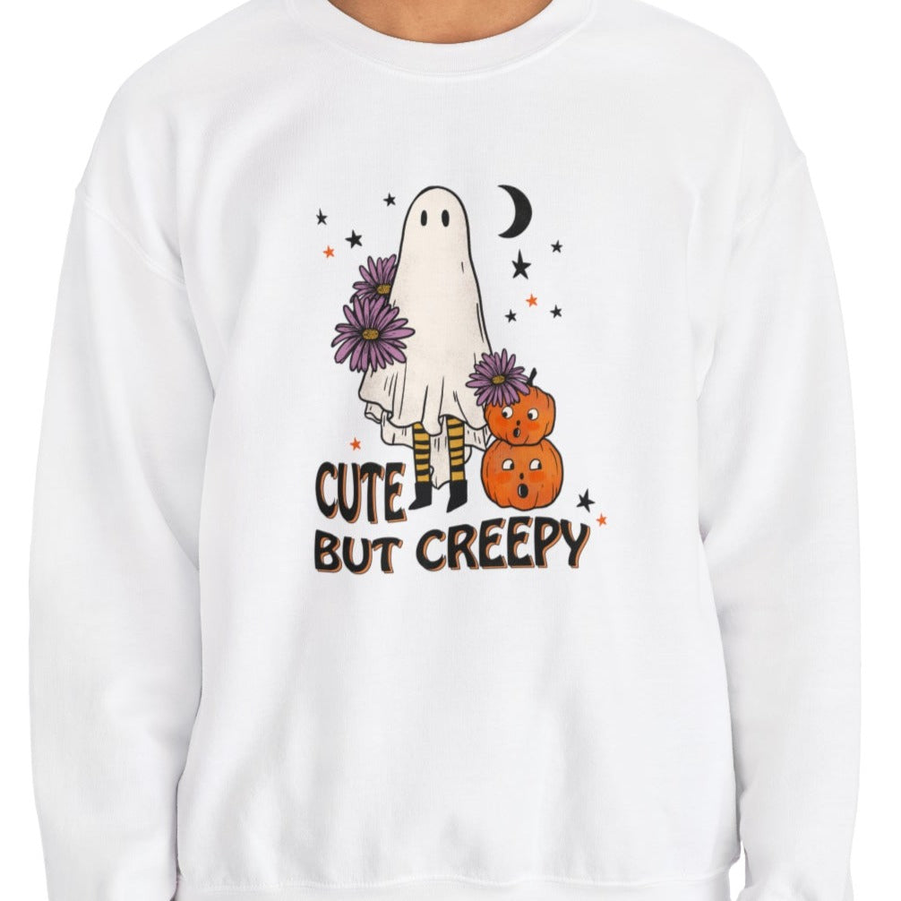 Unisex Heavy Blend™ Crewneck Halloween Ghost Sweatshirt