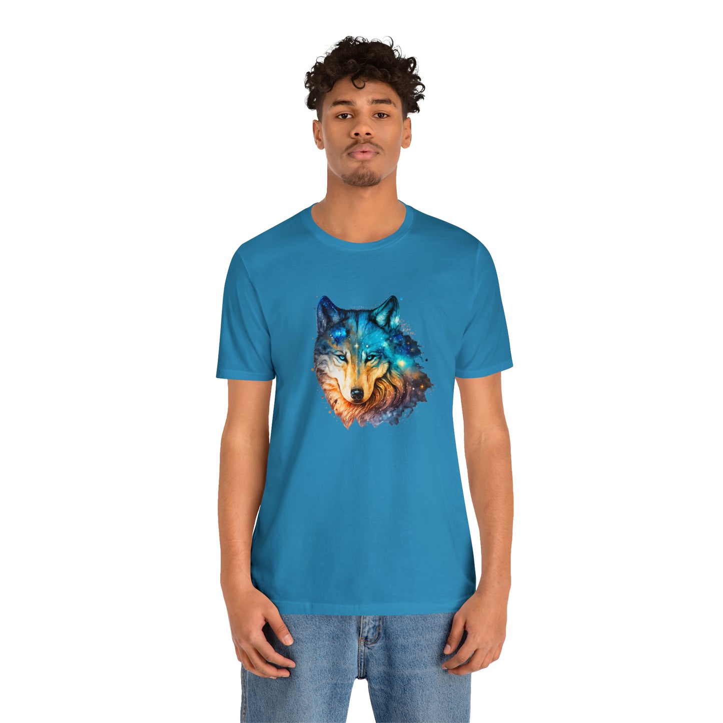 Unisex Jersey Short Sleeve Watercolor Wolf Tee