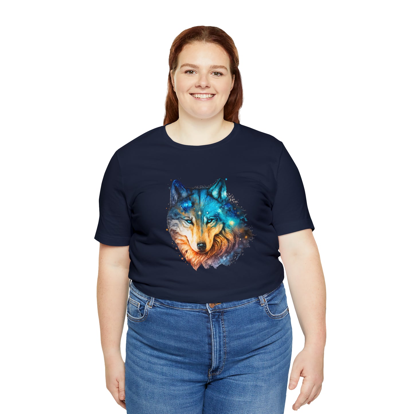 Unisex Jersey Short Sleeve Watercolor Wolf Tee