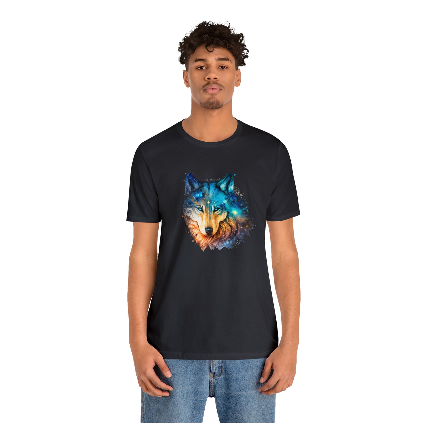 Unisex Jersey Short Sleeve Watercolor Wolf Tee