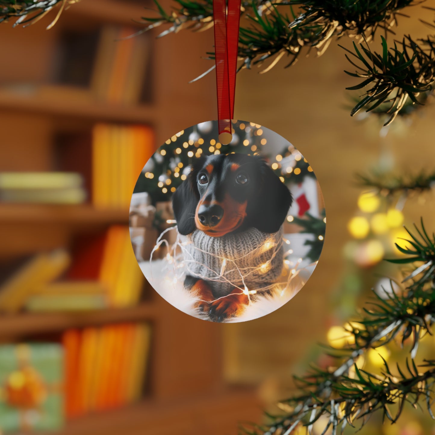 Dachshund #2 Metal Ornaments